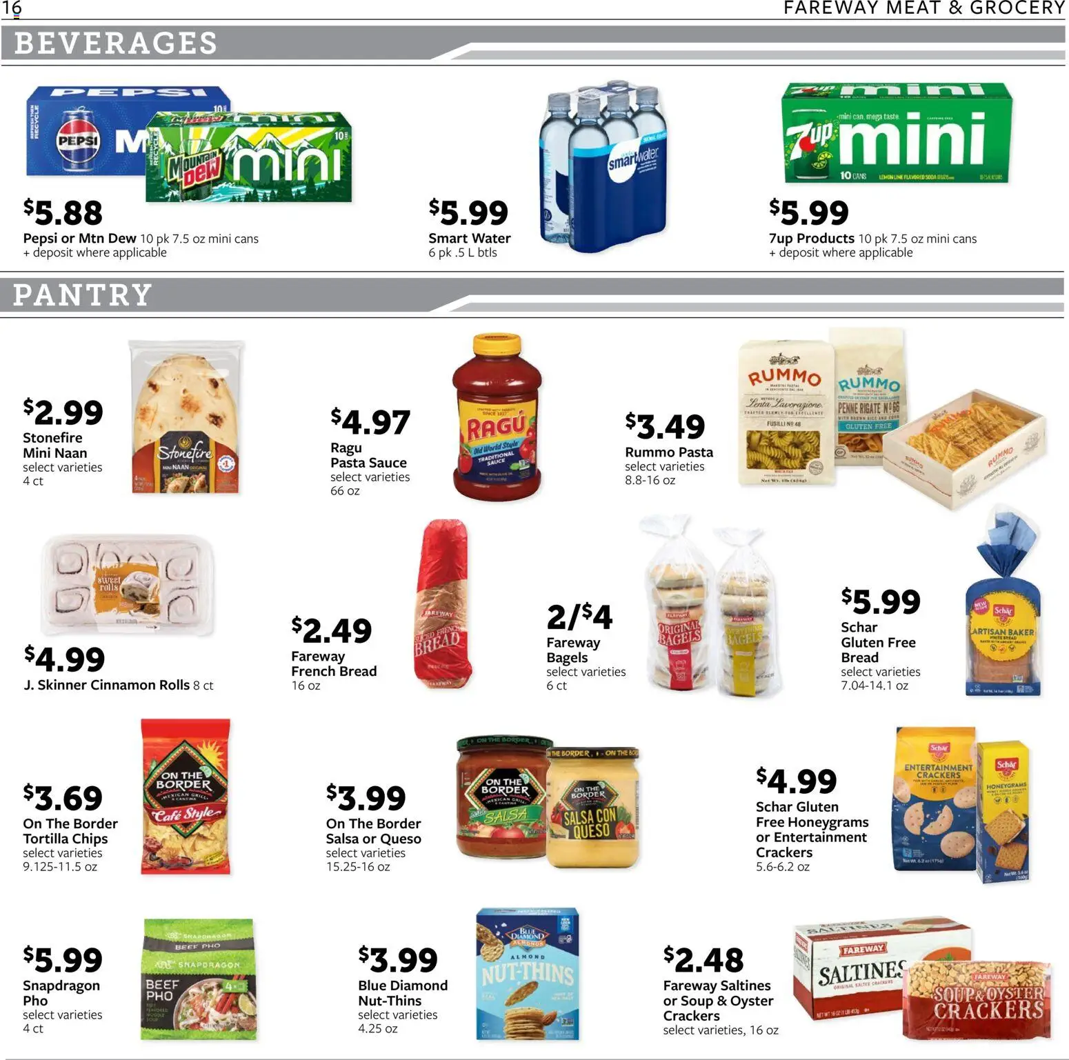 Fareway Weekly Ad - valid from 12.01.2026 | Page: 16 | Products: Corn, Bread, Beef, Pasta