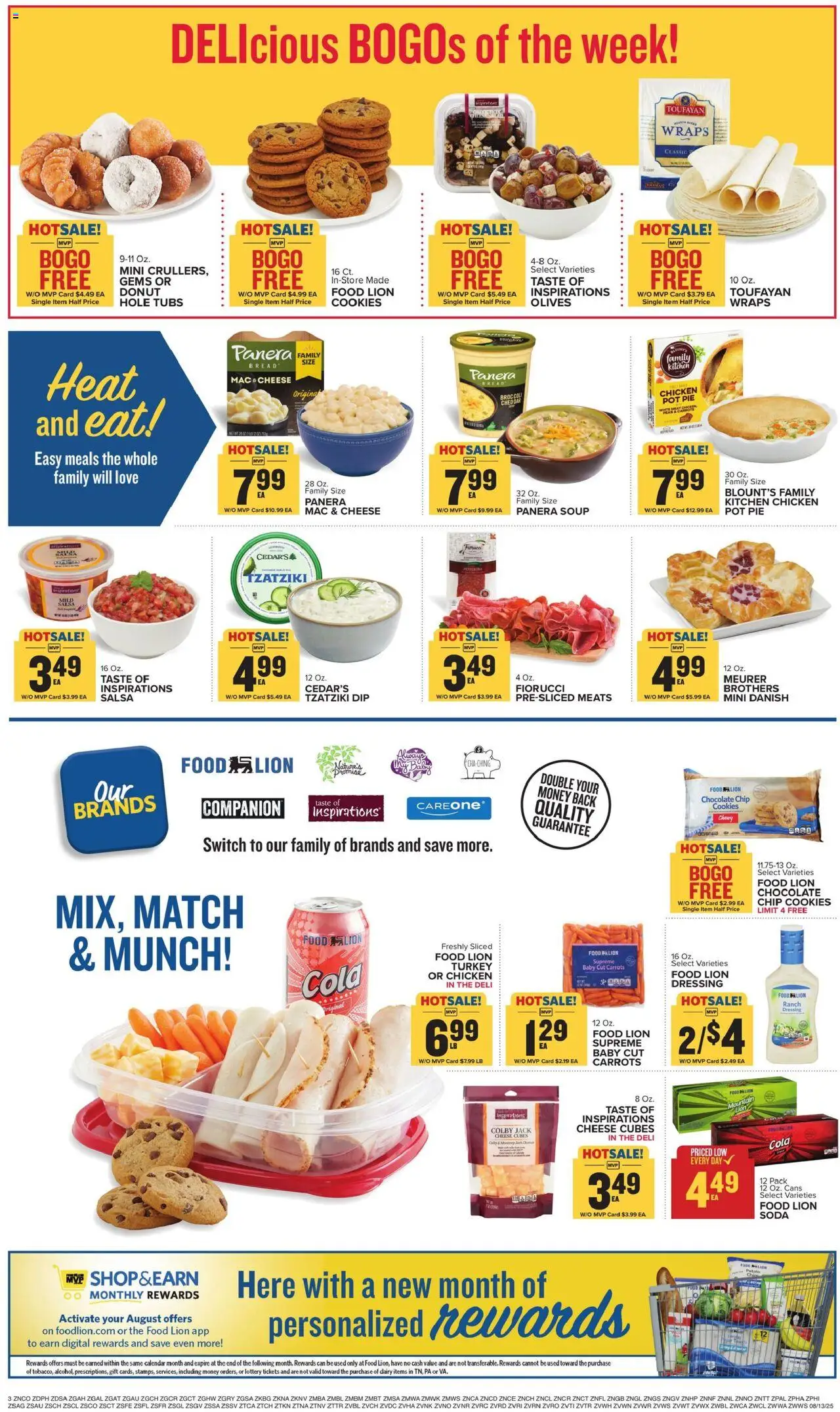 Food Lion Weekly - VA - valid from 13.08.2025 | Page: 5 | Products: Bread, Chocolate, Cookies, Chocolate Chip