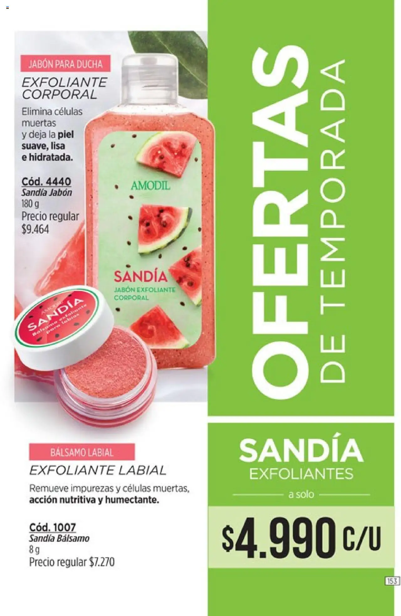 Catálogo Amodil Campaña 12 │ válido desde el 26.06.2025 | Página: 153 | Productos: Ducha, Sandía, Exfoliante corporal, Bálsamo