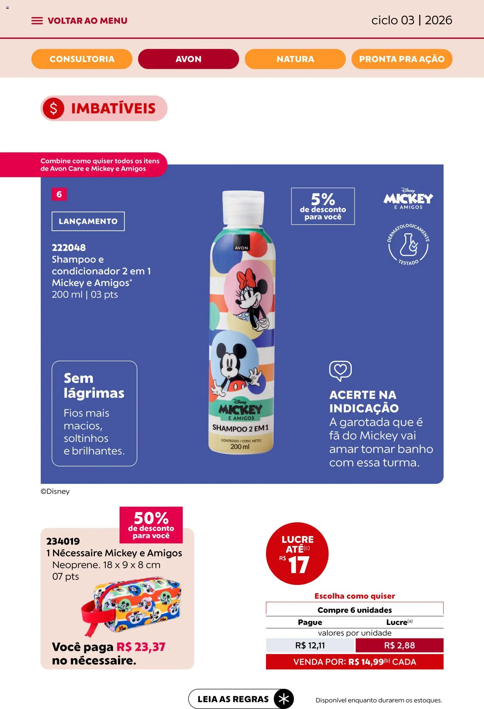 Avon Folheto - válido de 15.01.2026 | Página: 20 | Produtos: Shampoo, Condicionador, Necessaire