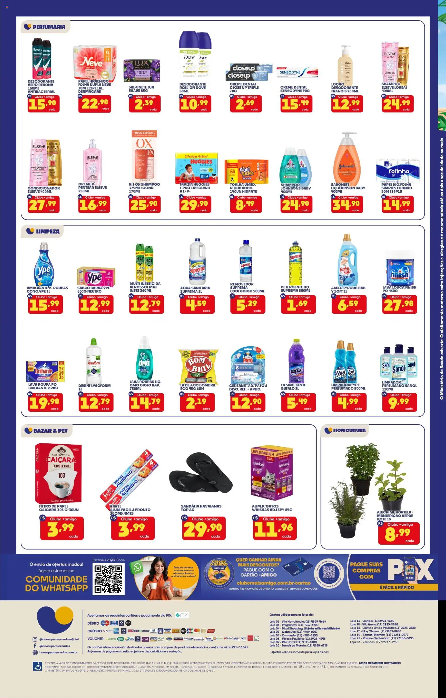 Boa Supermercados Folheto - válido de 06.03.2026 | Página: 4 | Produtos: Shampoo, Fraldas, Creme dental, Áudio