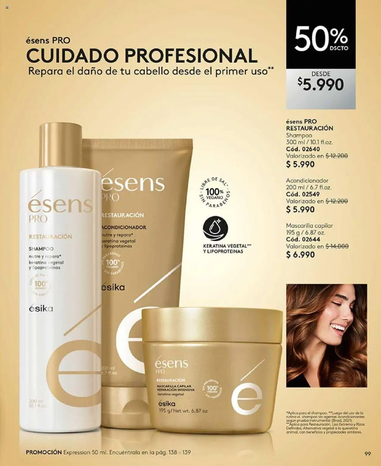 Catálogo Ésika Campaña 17 │ válido desde el 14.10.2025 | Página: 103 | Productos: Acondicionador, Mascarilla, Shampoo
