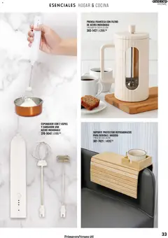 Vista previa de Andrea catálogo Tu hogar esta primavera, nuevo folleto de la tienda, válido en México a partir del 25.01.2026 | Página: 33 | Productos: Usb, Cargador, Cocina, Prensa