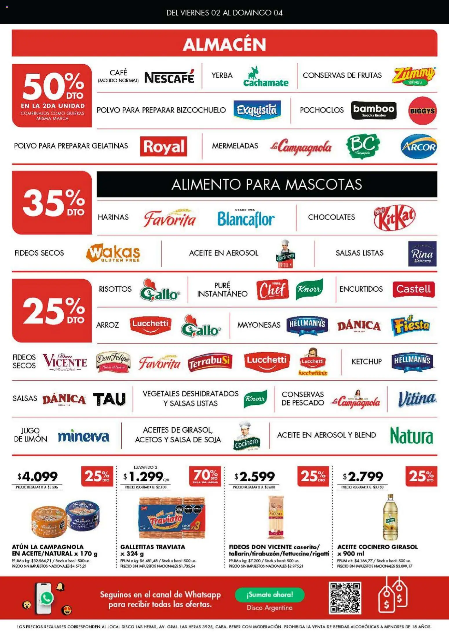 Disco ofertas │ válido desde el 02.01.2026 | Página: 3 | Productos: Galletitas, Atún, Jugo, Fideos
