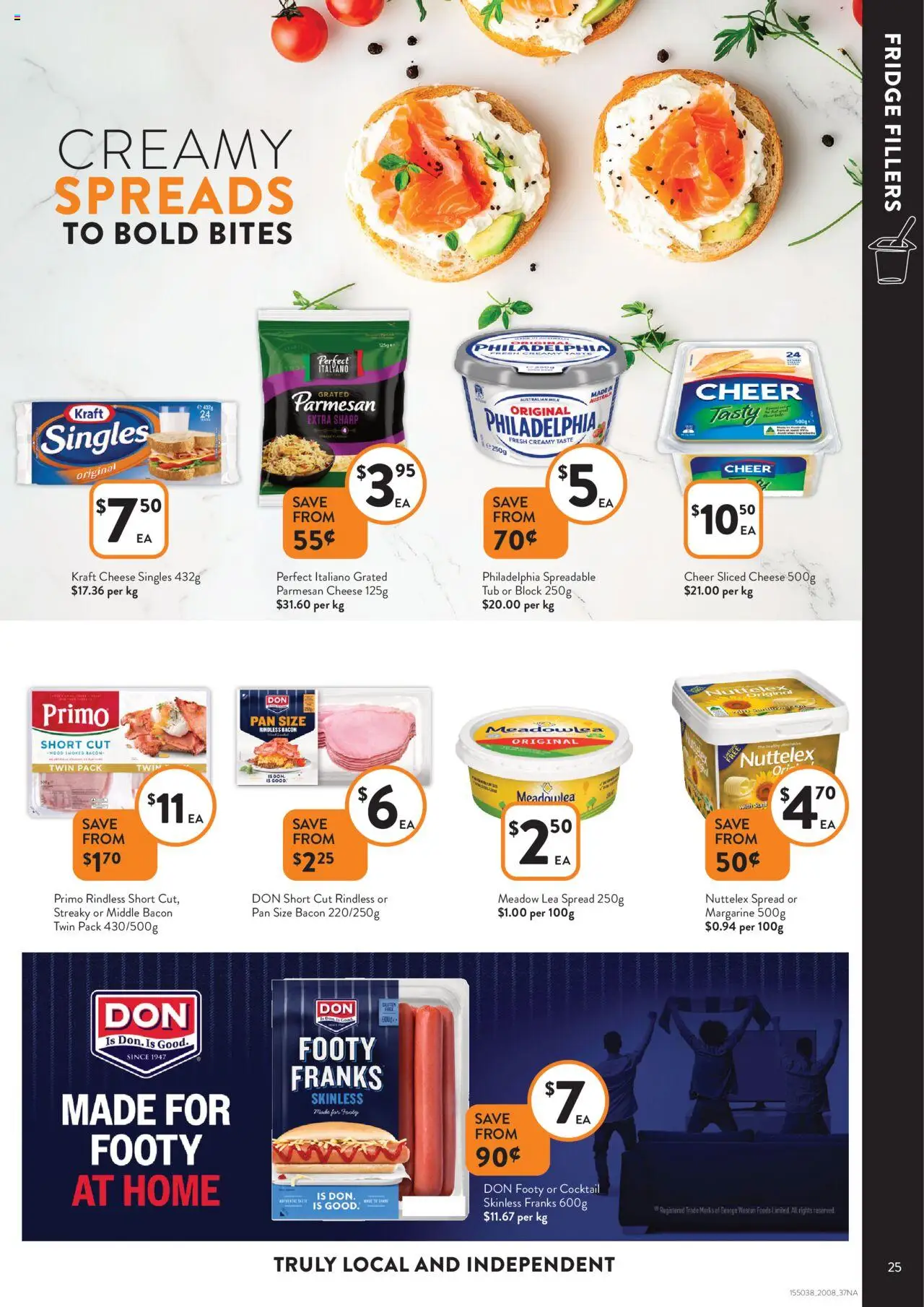 Foodworks catalogue - valid from 20.08.2025 | Page: 25 | Products: Bacon, Turkey, Cheese, Fridge