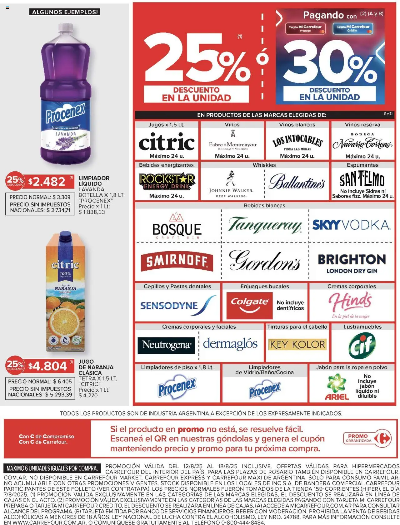 Carrefour ofertas - Salta │ válido desde el 12.08.2025 | Página: 11 | Productos: Rosario, Fragancia, Gin, Ropa