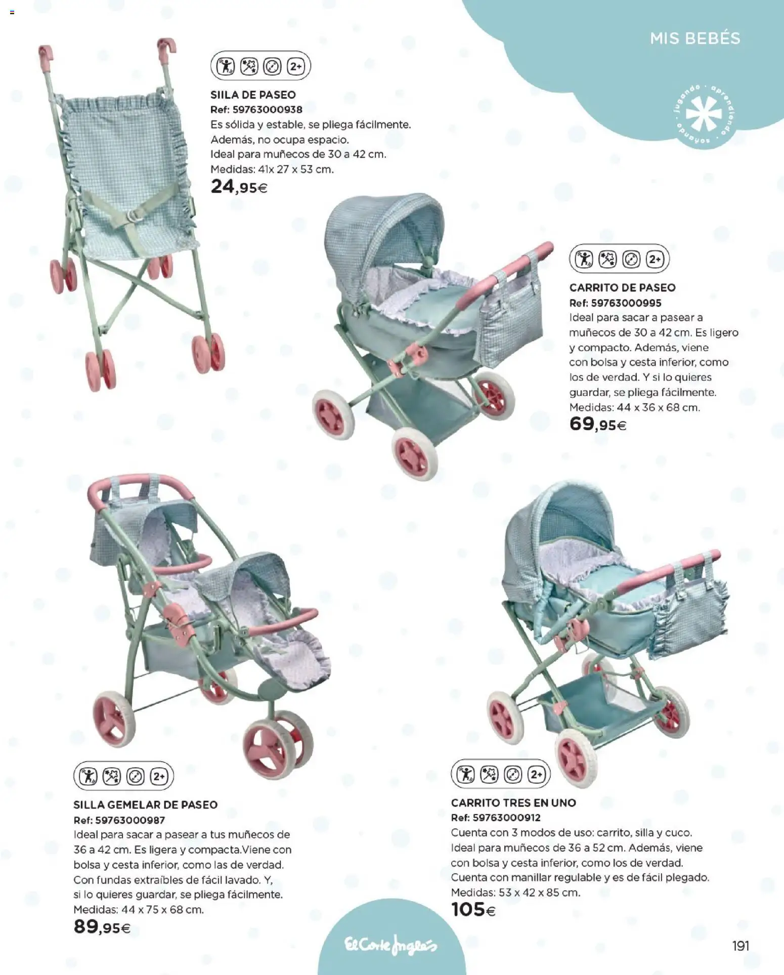 Nuevas ofertas de El Corte Inglés válidas en toda la República Mexicana desde el 27.10.2025. ¡Encuentra las mejores ofertas en El Corte Inglés catálogo Juguetes! | Página: 191 | Productos: Bolsa, Silla