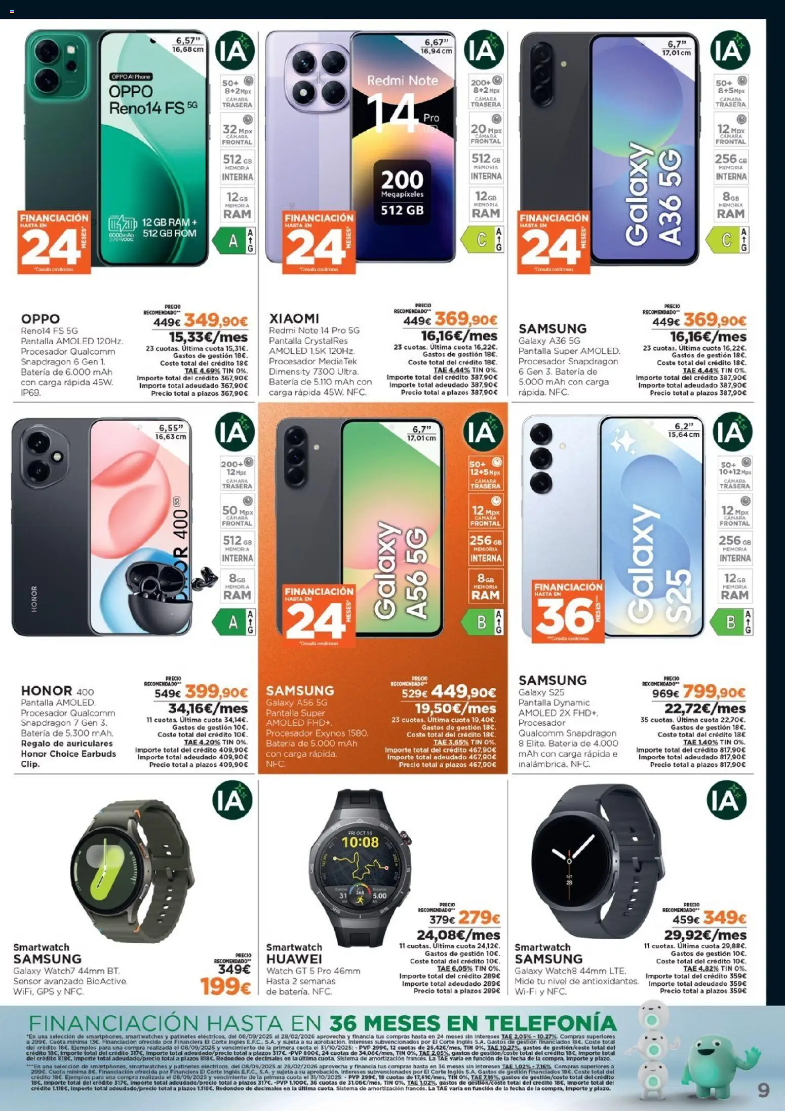 Nuevas ofertas de El Corte Inglés válidas en toda la República Mexicana desde el 03.11.2025. ¡Encuentra las mejores ofertas en El Corte Inglés Black Friday! | Página: 9 | Productos: Cámara, Batería