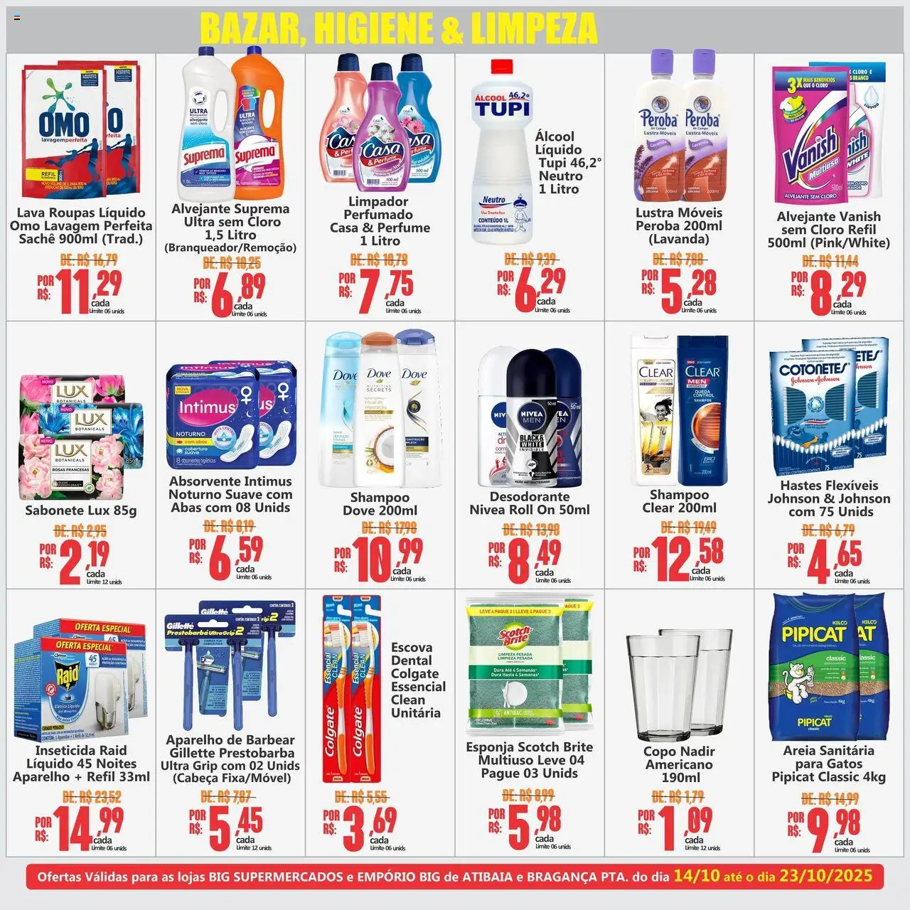 Big Supermercados Folheto - válido de 14.10.2025 | Página: 2 | Produtos: Desodorante, Sabonete, Vanish, Absorvente