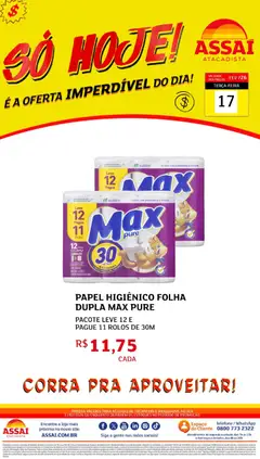 Encarte Assaí Atacadista - TO - Pré-Visualização do folheto da loja Assaí Atacadista, válido de 17.02.2026