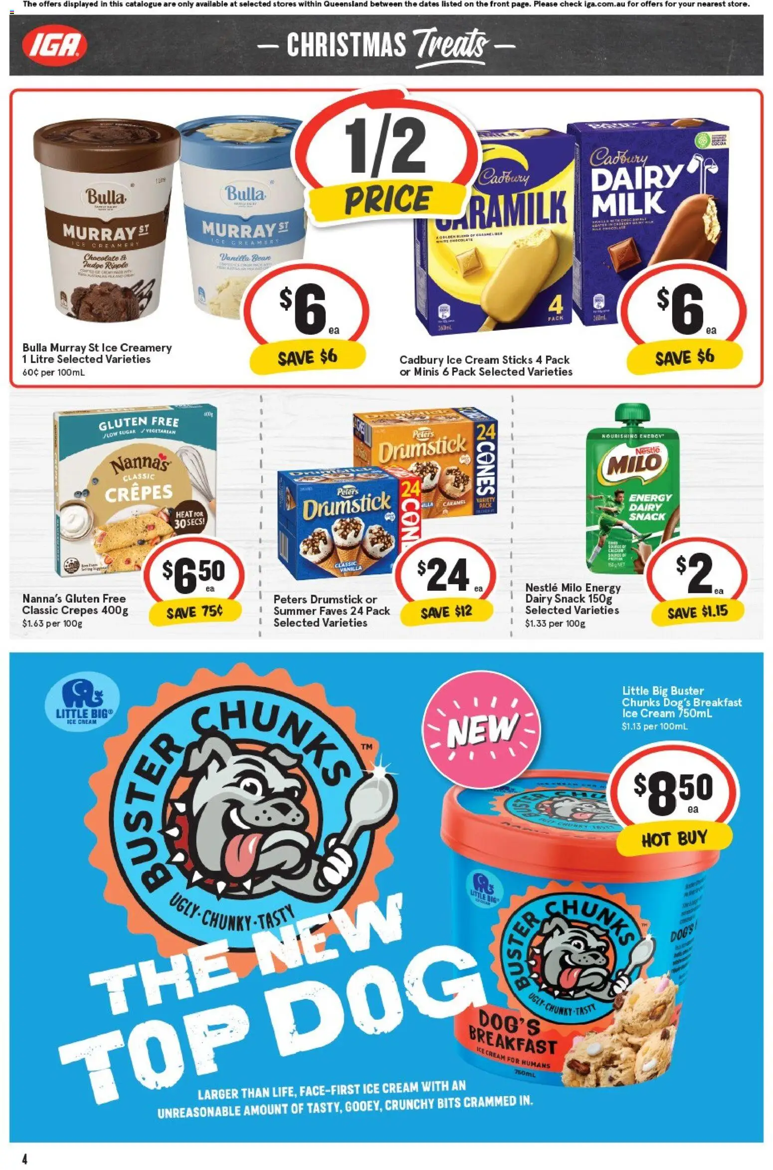 IGA catalogue - valid from 29.10.2025 | Page: 7 | Products: Milk, Chocolate, Cream, Sugar