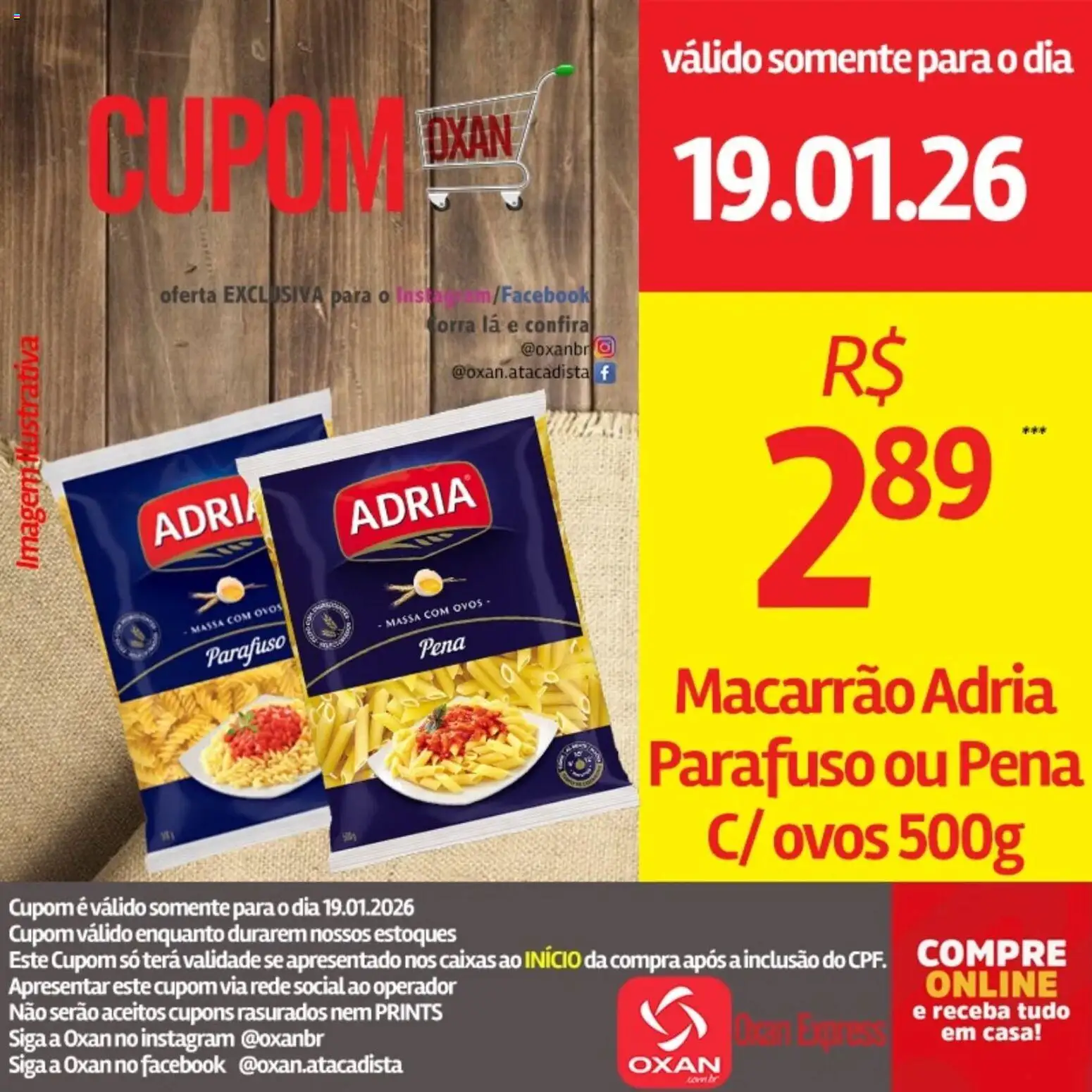 Oxan Atacadista Folheto - válido de 19.01.2026 | Página: 5 | Produtos: Ovos, Macarrão, Massa