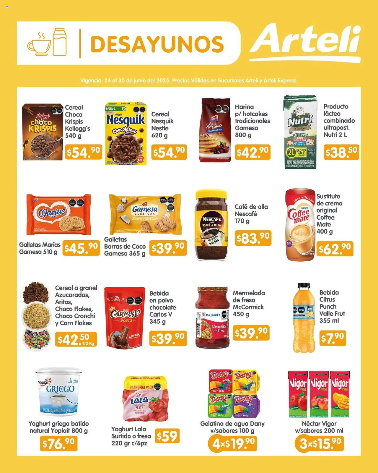 Nuevas ofertas de Arteli válidas en toda la República Mexicana desde el 24.06.2025. ¡Encuentra las mejores ofertas en Arteli folleto! | Página: 3 | Productos: Café, Mermelada, Vitaminas, Polvo