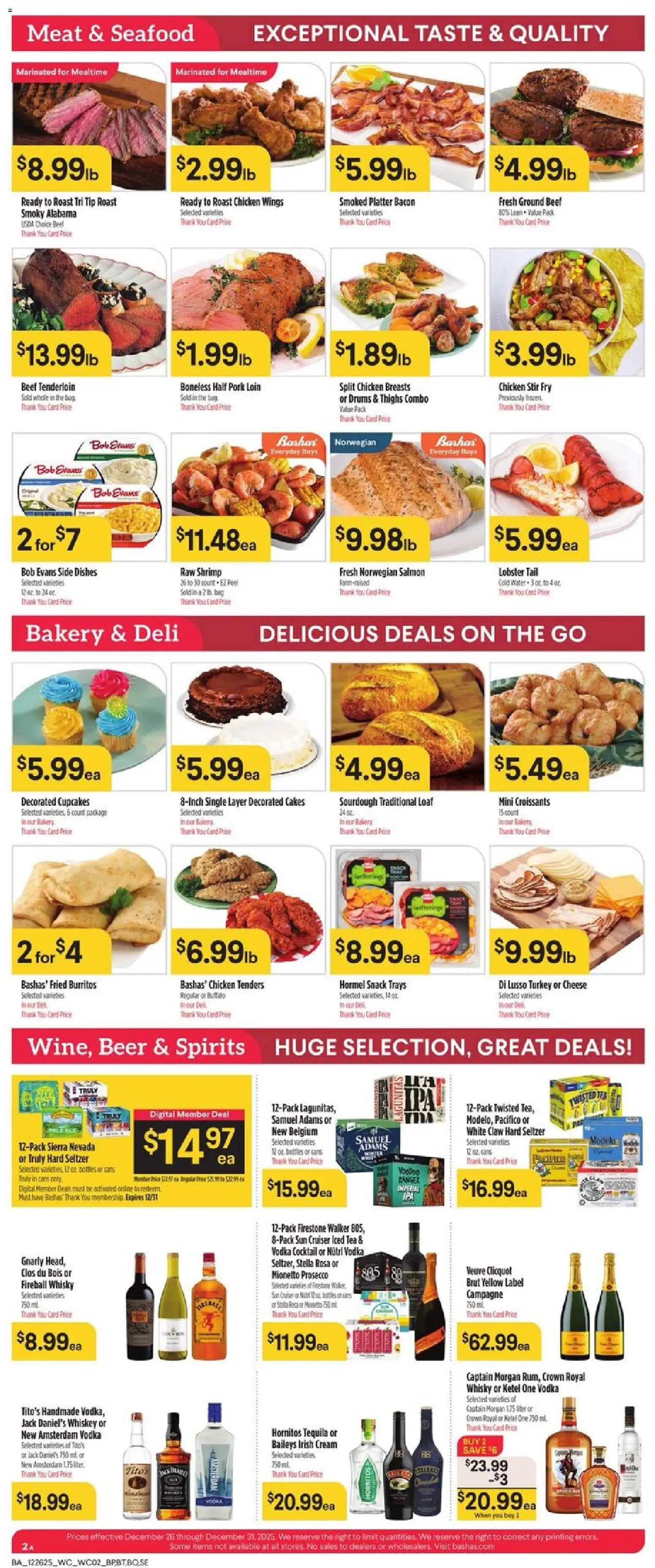 Basha's Weekly Ad - valid from 26.12.2025 | Page: 2 | Products: Apples, Chips, Sugar, Pepper