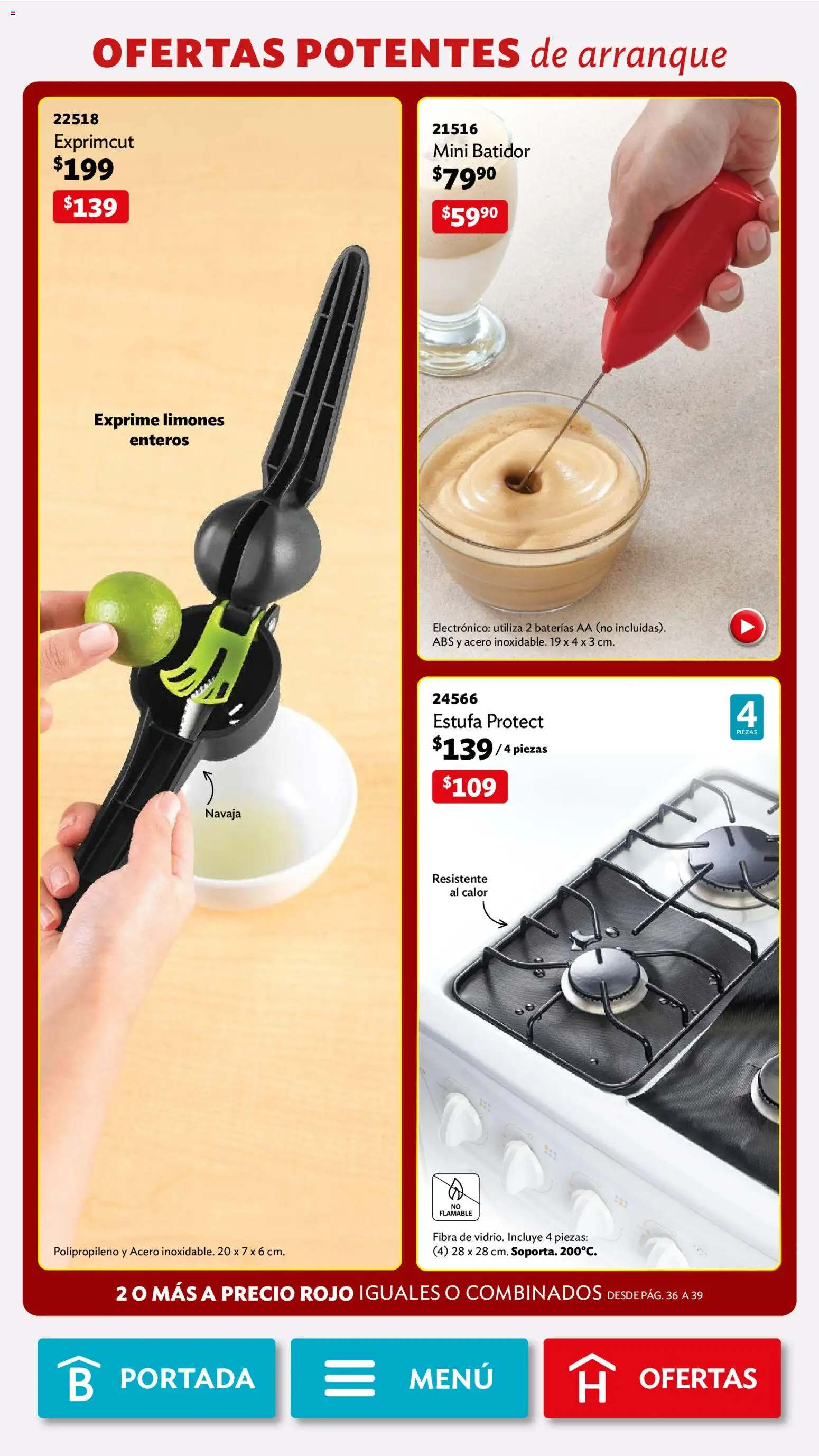 Nuevas ofertas de Betterware válidas en toda la República Mexicana desde el 02.02.2026. ¡Encuentra las mejores ofertas en Betterware campaña 2 2026! | Página: 38 | Productos: Navaja, Batidor