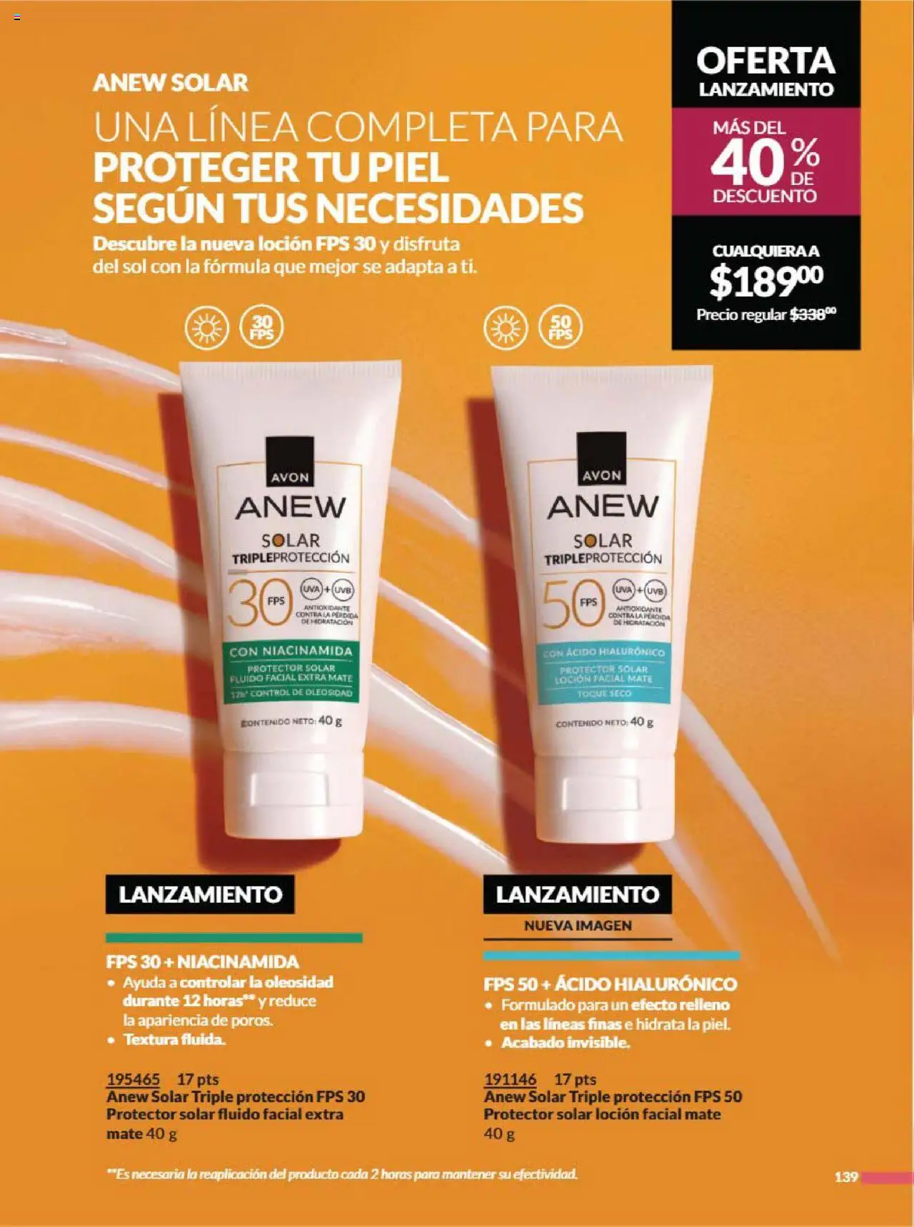 Nuevas ofertas de AVON válidas en toda la República Mexicana desde el 09.08.2025. ¡Encuentra las mejores ofertas en AVON - Campaña 13 2025! | Página: 148 | Productos: Loción, Uva, Mate, Protector solar