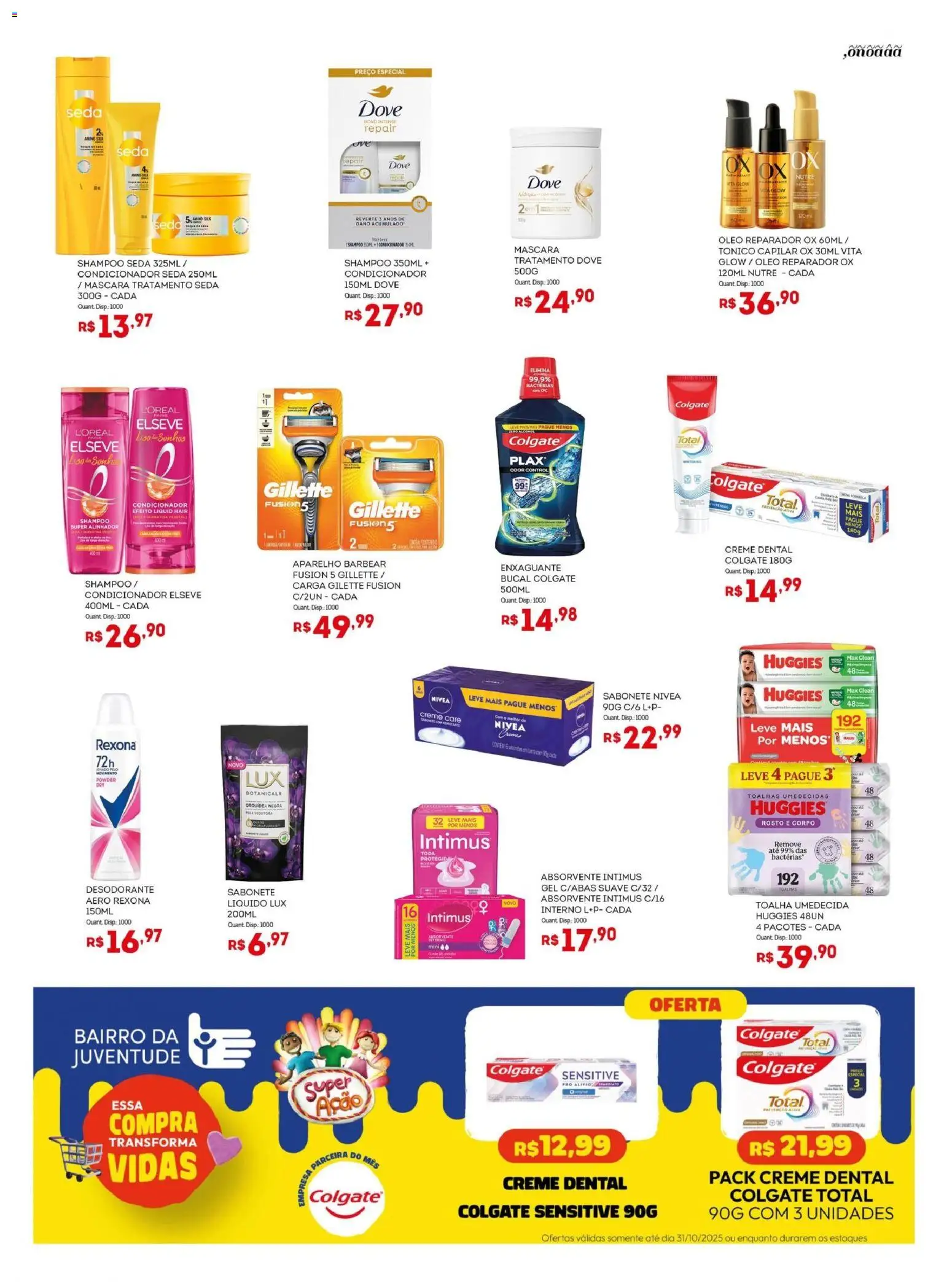 Bistek Supermercados Folheto - válido de 22.10.2025 | Página: 15 | Produtos: Tônico, Sabonete, Rexona, Toalha umedecida