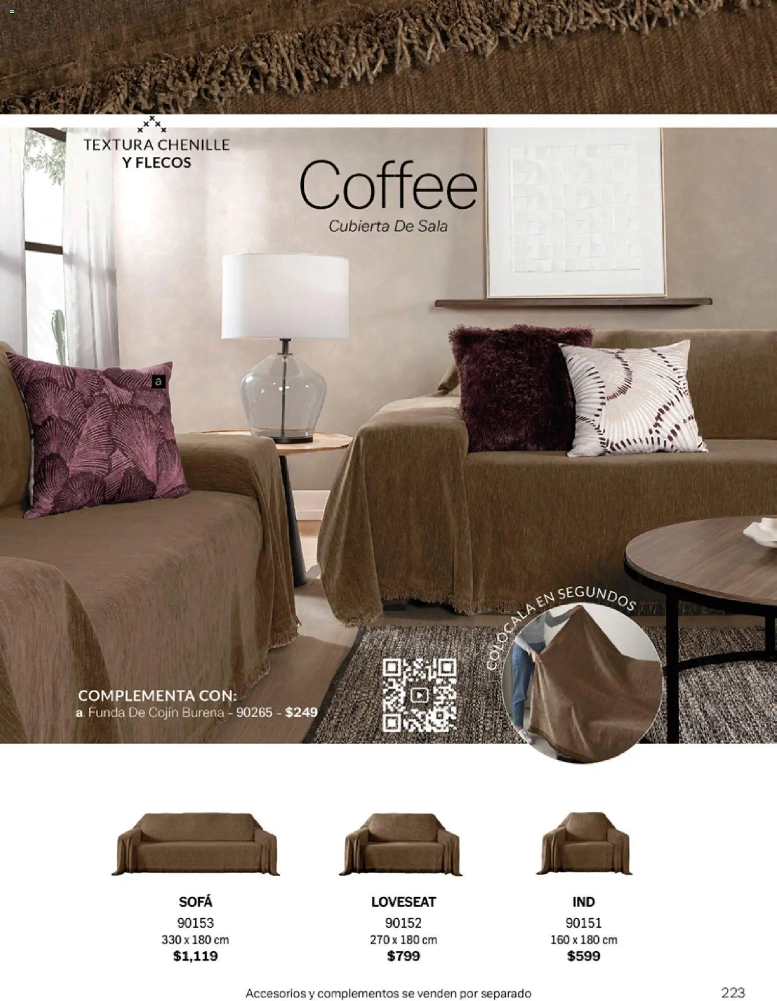 Nuevas ofertas de Vianney válidas en toda la República Mexicana desde el 06.03.2026. ¡Encuentra las mejores ofertas en Vianney catálogo Tu hogar, nuestra pasión! | Página: 225 | Productos: Sofá, Funda