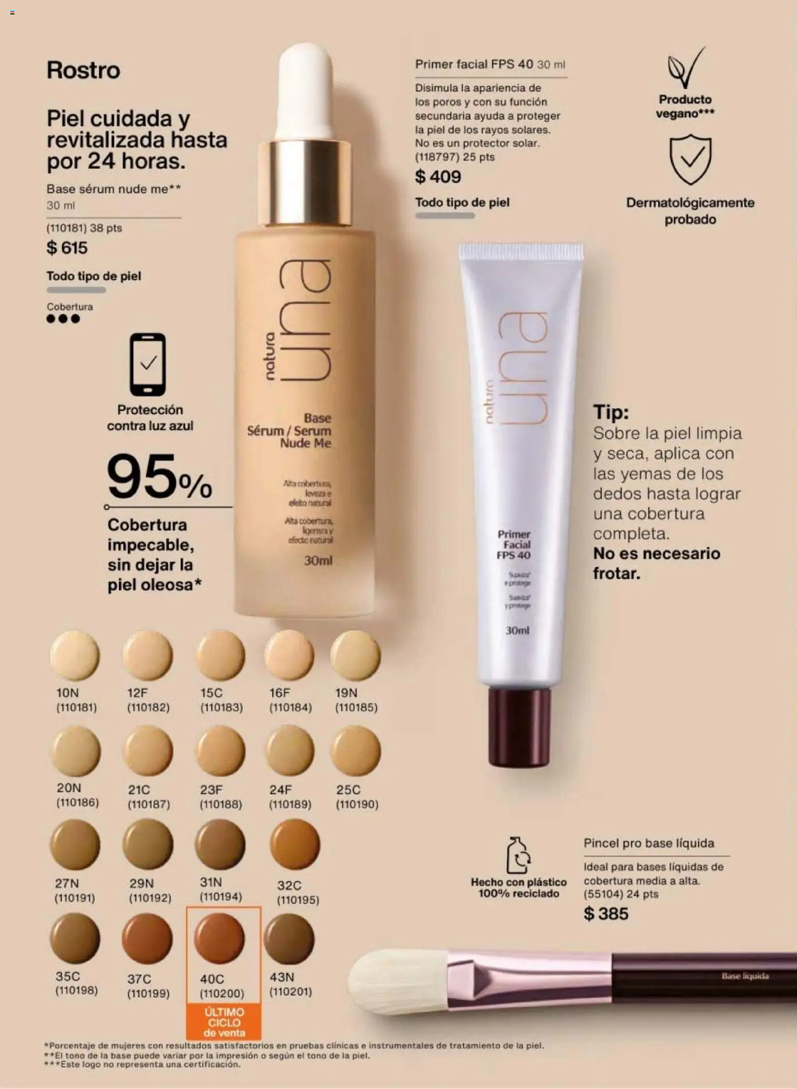 Nuevas ofertas de Natura válidas en toda la República Mexicana desde el 30.01.2026. ¡Encuentra las mejores ofertas en Natura campaña 3 2026! | Página: 74 | Productos: Pincel, Serum, Sobre