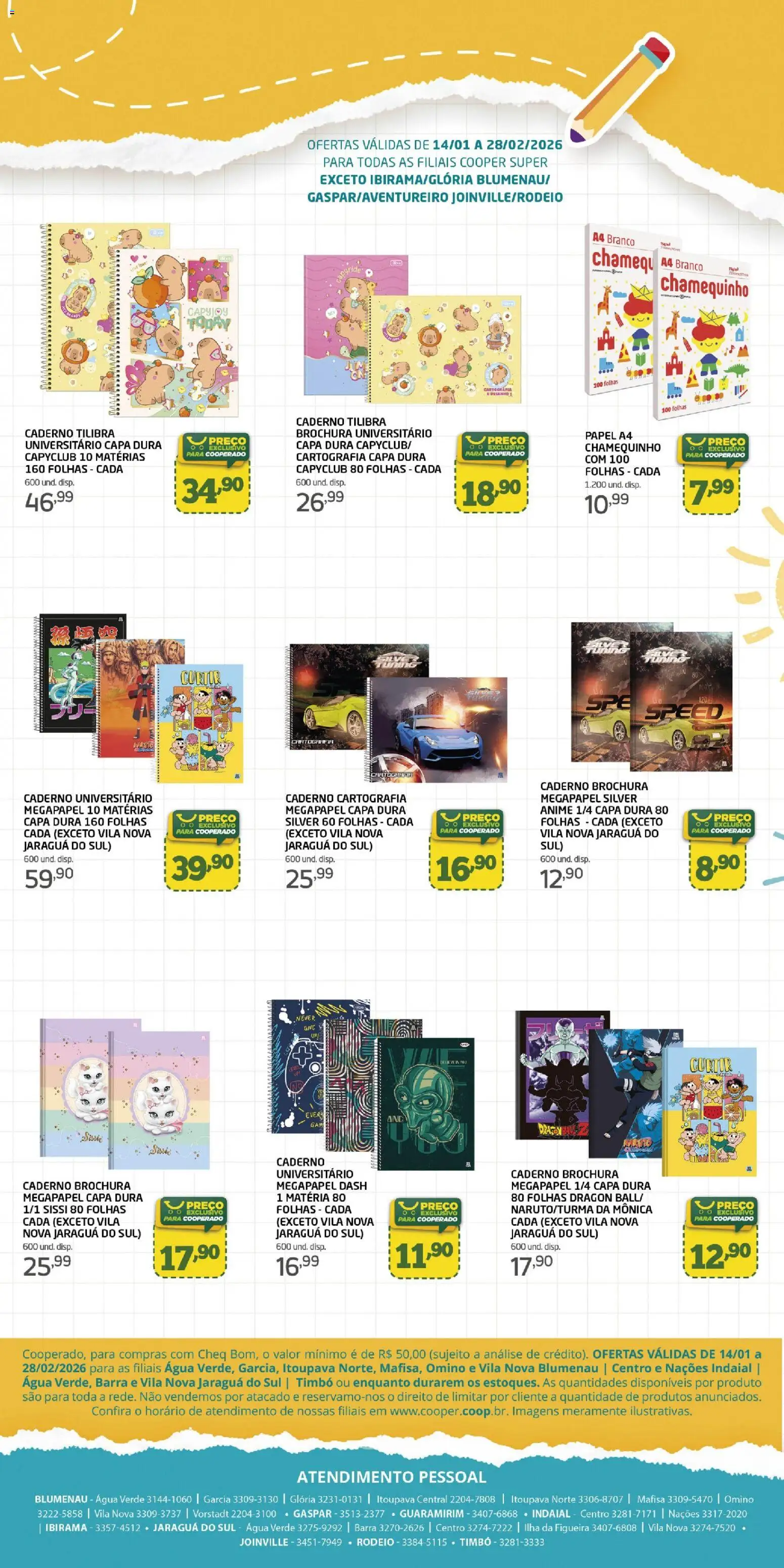 Cooper Folheto - válido de 14.01.2026 | Página: 4 | Produtos: Caderno