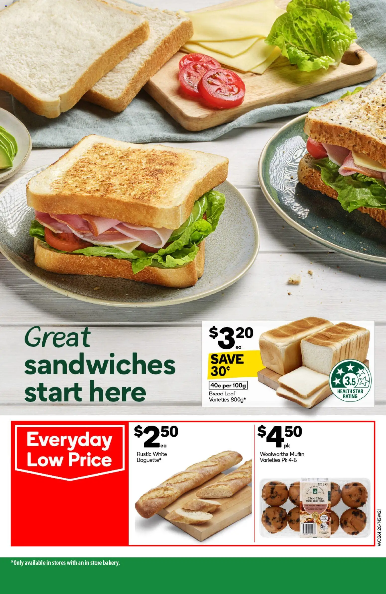 Woolworths catalogue - valid from 26.11.2025 | Page: 21 | Products: Bread, Muffins