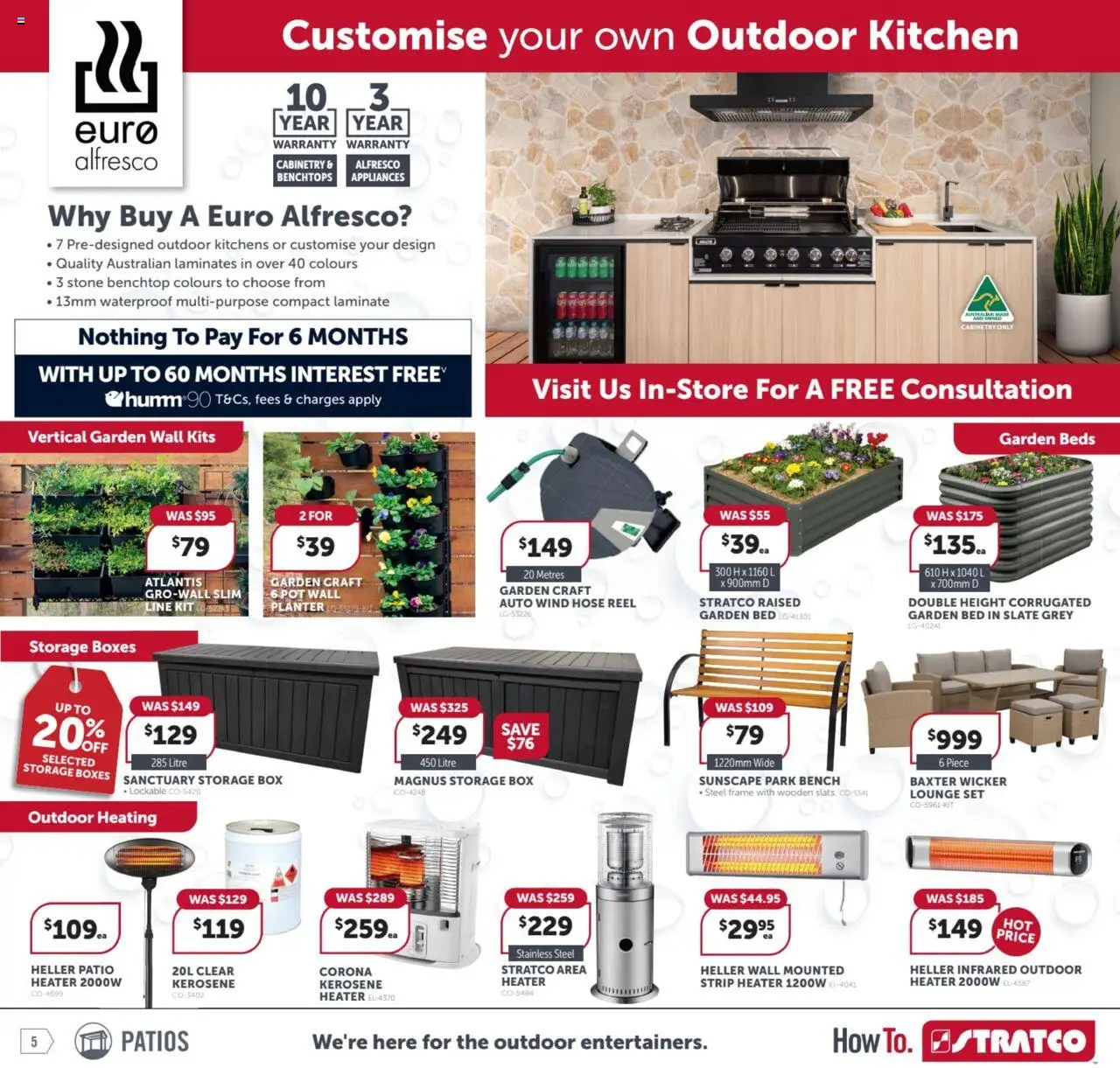 Stratco catalogue - valid from 08.08.2025 | Page: 5 | Products: Pot, Multipurpose, Bed, Bench