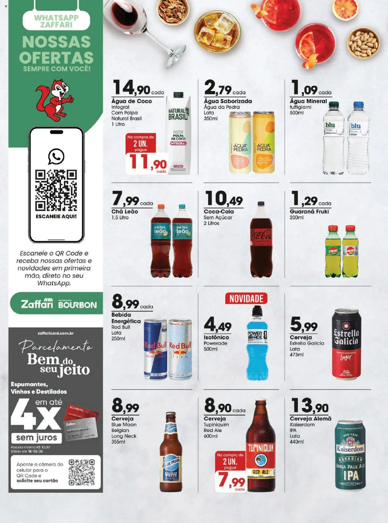 Zaffari Folheto - válido de 20.01.2026 | Página: 12 | Produtos: Coco, Celular, Bourbon, Câmera