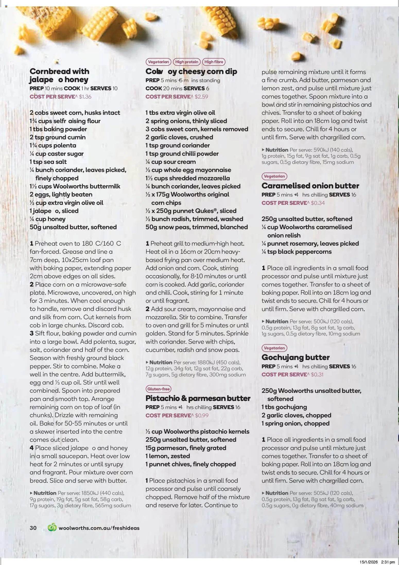 Woolworths catalogue - valid from 01.03.2026 | Page: 30 | Products: Flour, Oil, Sour cream, Lemon