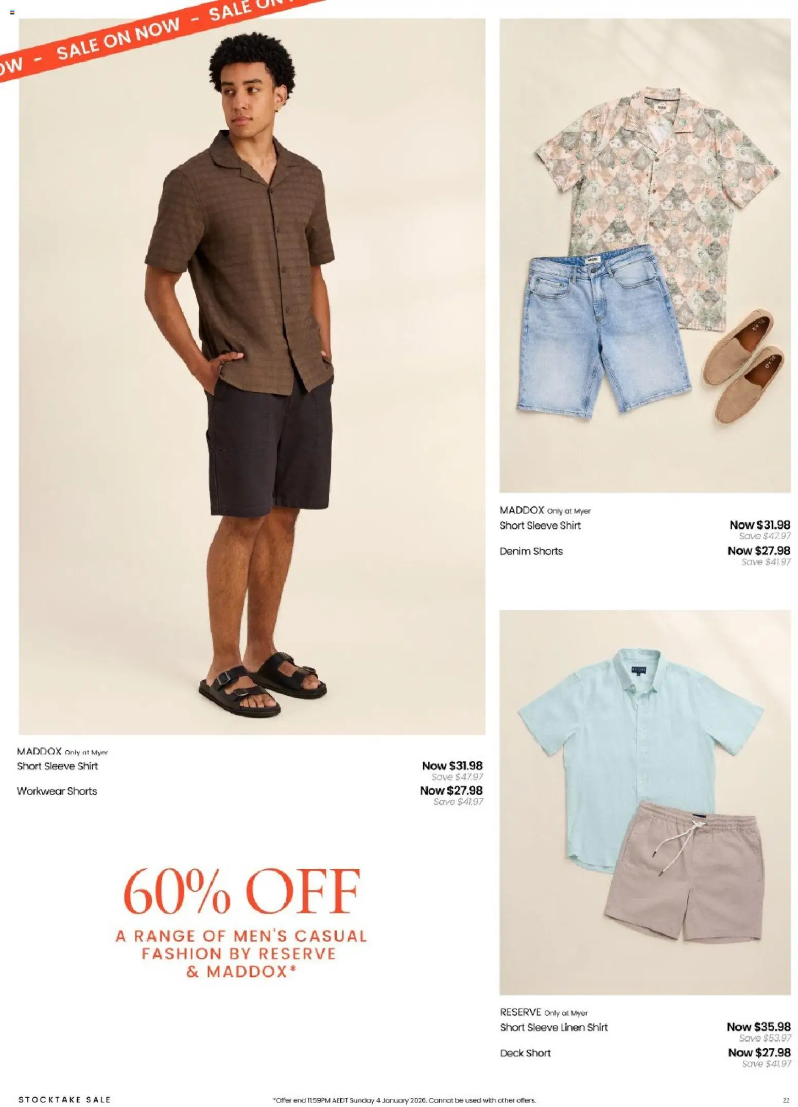 Myer catalogue - valid from 26.12.2025 | Page: 22 | Products: Denim, Linen, Shirt, Shorts