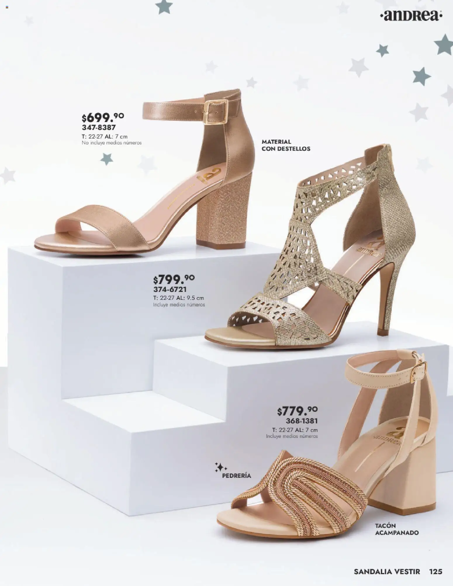 Nuevas ofertas de Andrea válidas en toda la República Mexicana desde el 24.08.2025. ¡Encuentra las mejores ofertas en Andrea - Catálogo Calzado Dama! | Página: 125
