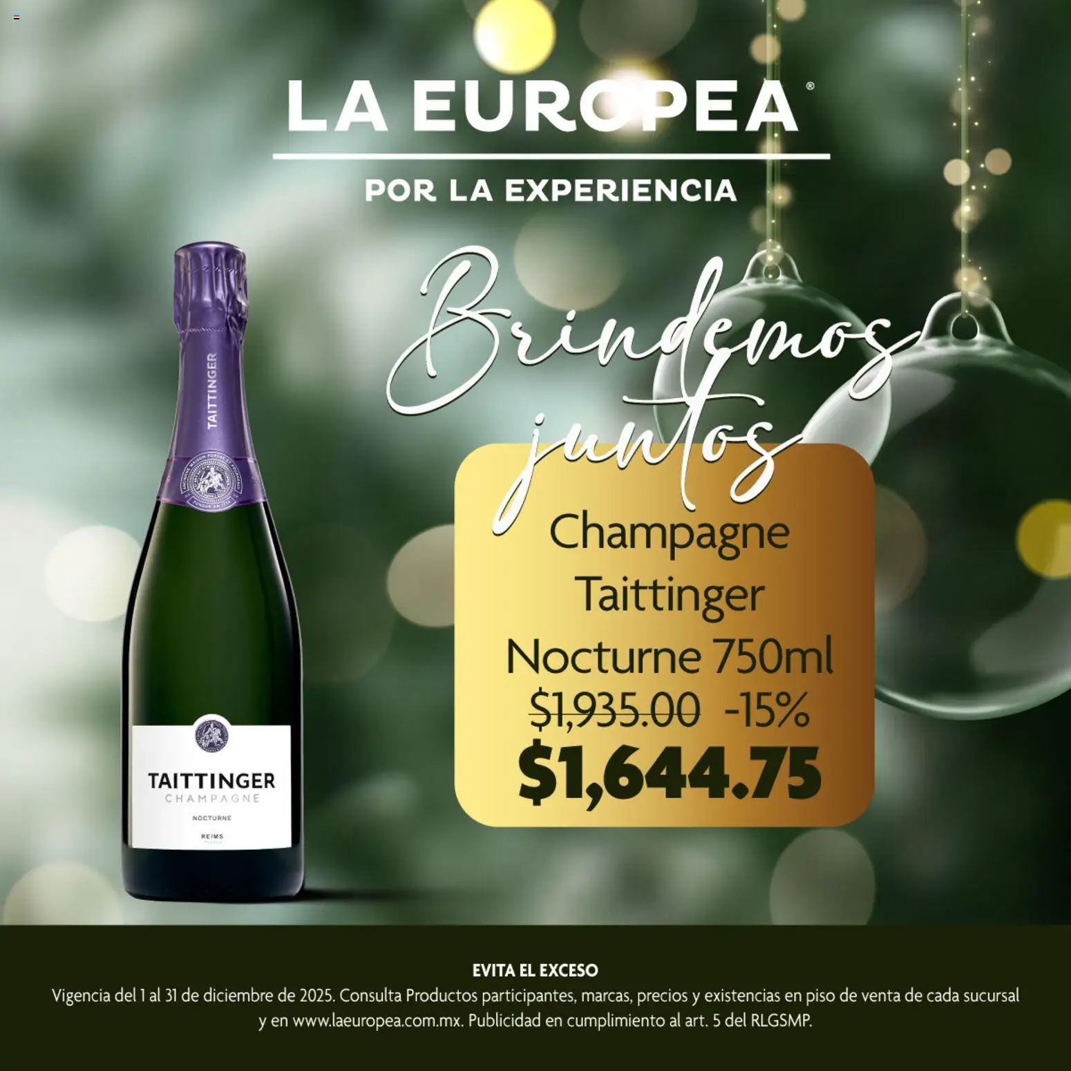 Nuevas ofertas de La Europea válidas en toda la República Mexicana desde el 01.12.2025. ¡Encuentra las mejores ofertas en La Europea catálogo Champagne! | Página: 3 | Productos: Champagne
