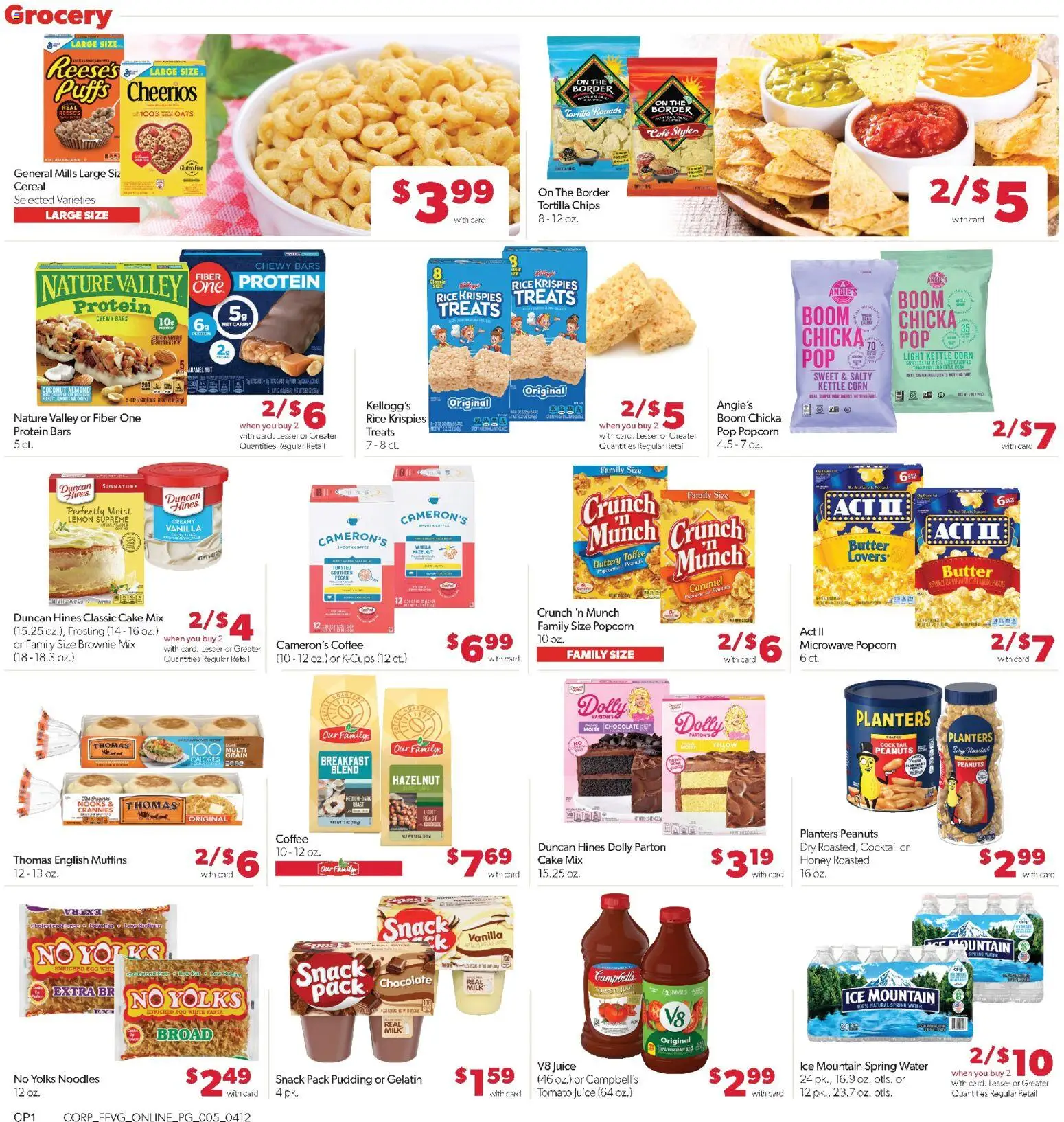 Family Fare Weekly Ad - valid from 12.04.2026 | Page: 9 | Products: Corn, Butter, Rice, Water