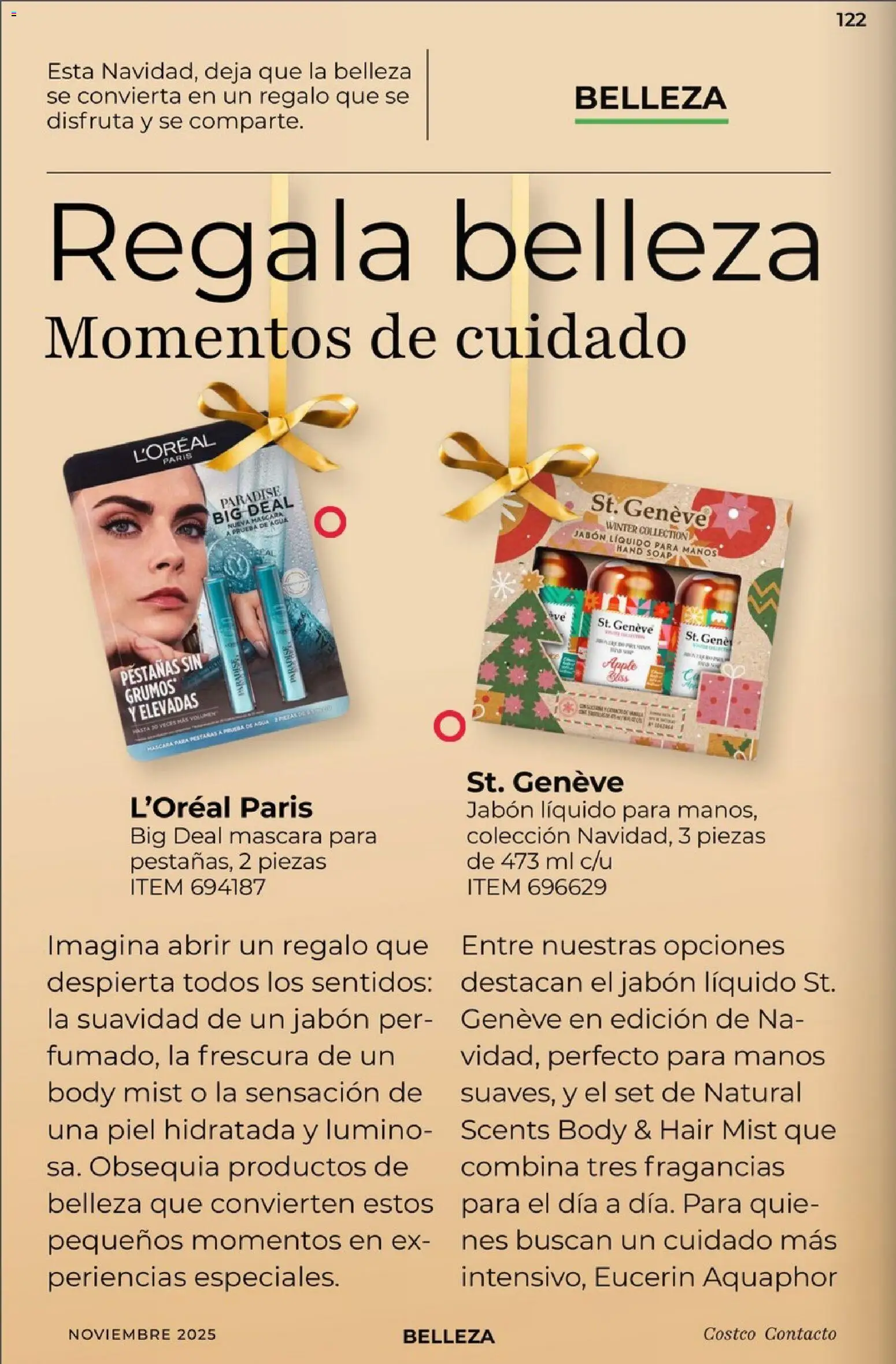 Nuevas ofertas de Costco válidas en toda la República Mexicana desde el 01.11.2025. ¡Encuentra las mejores ofertas en Costco Revista Noviembre! | Página: 122 | Productos: Máscara, Agua, Body, Jabón