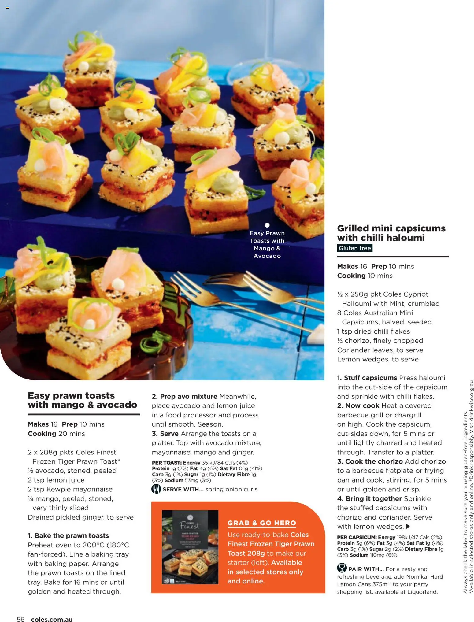 Coles catalogue - valid from 06.11.2025 | Page: 56 | Products: Capsicum, Flakes, Lemon, Oven