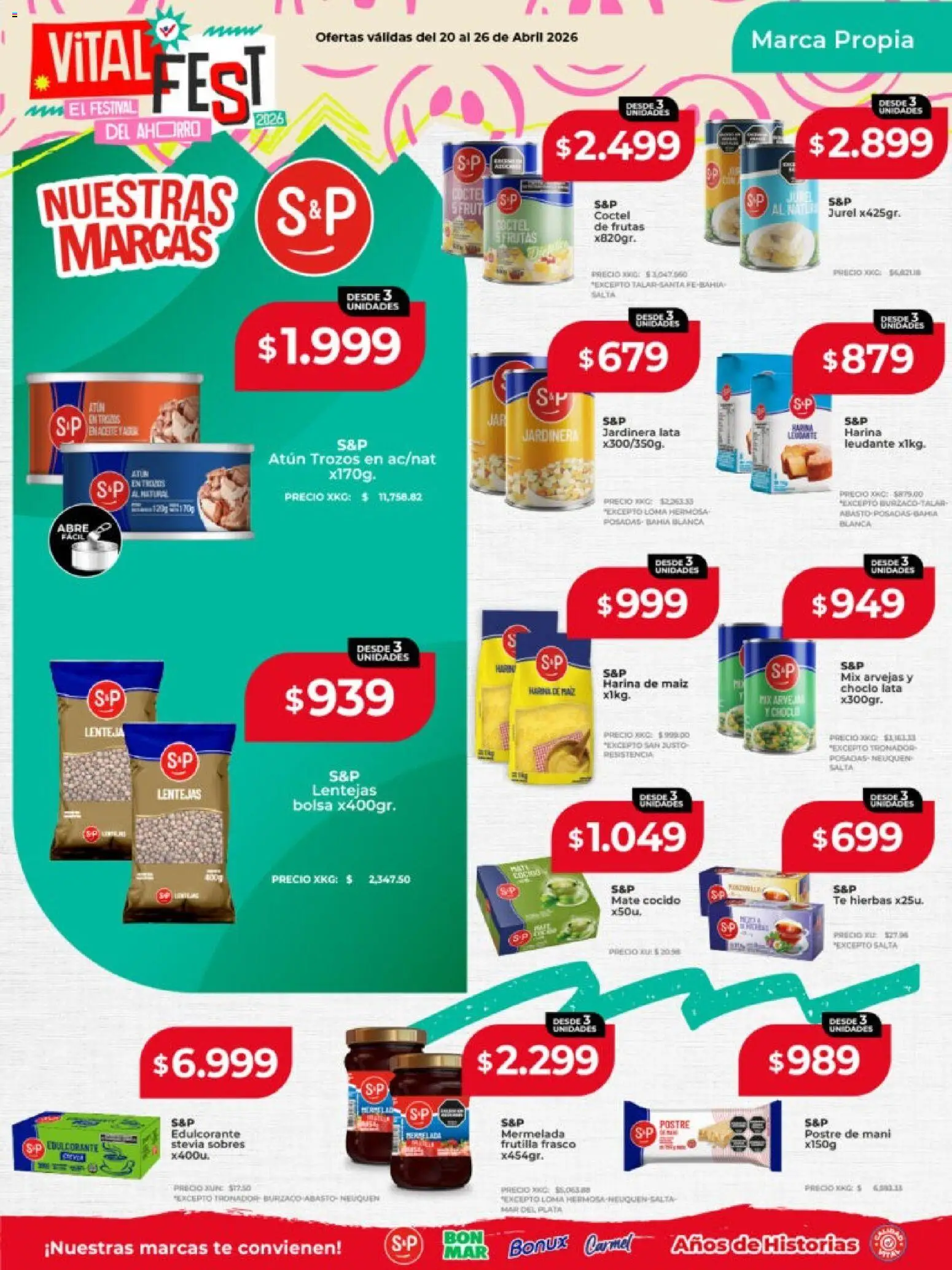Vital - Ofertas │ válido desde el 20.04.2026 | Página: 20 | Productos: Mate, Choclo, Frutilla, Té