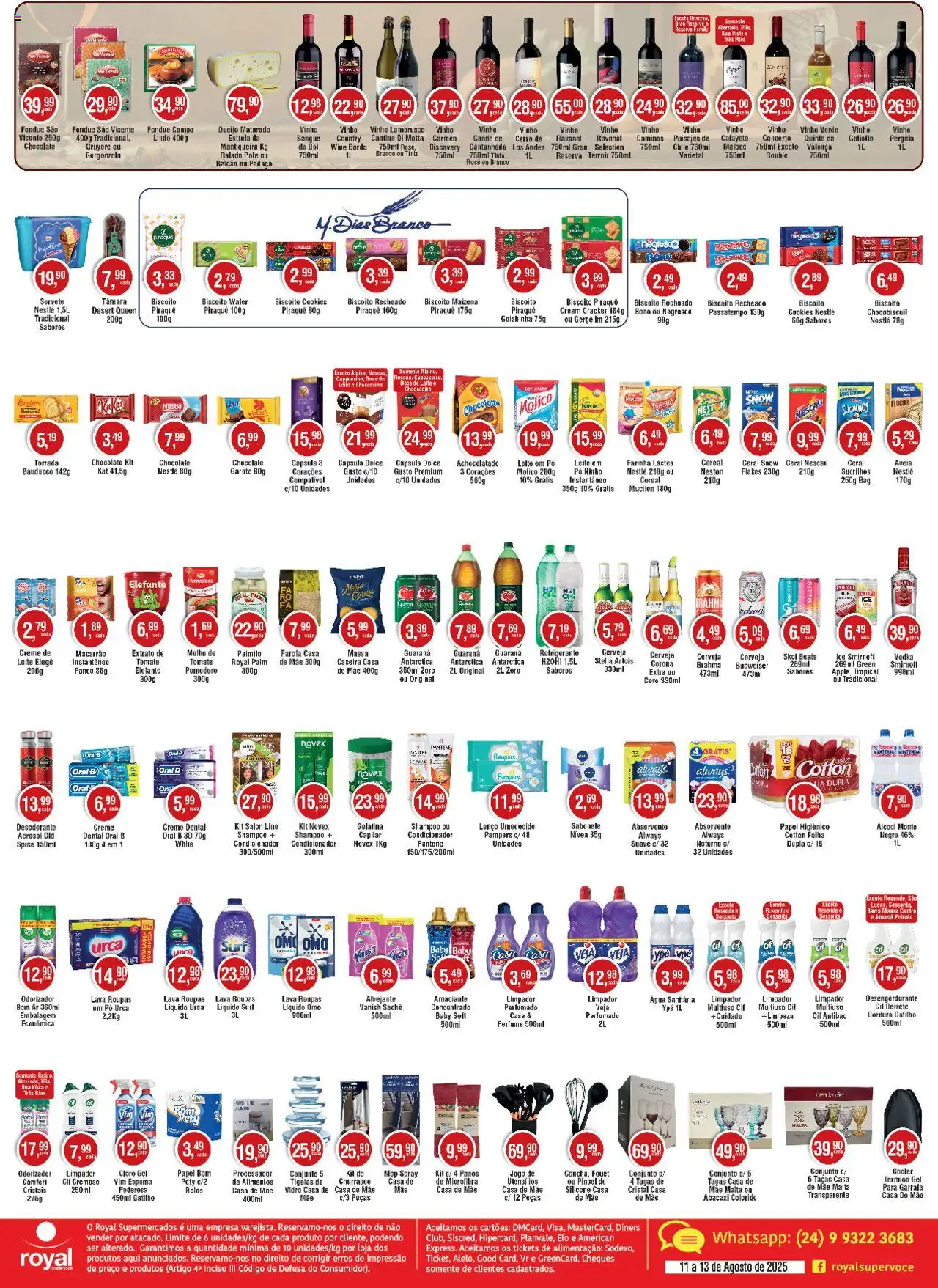 Royal Supermercados Folheto - válido de 11.08.2025 | Página: 2 | Produtos: Cooler, Lente, Flocos, Farofa