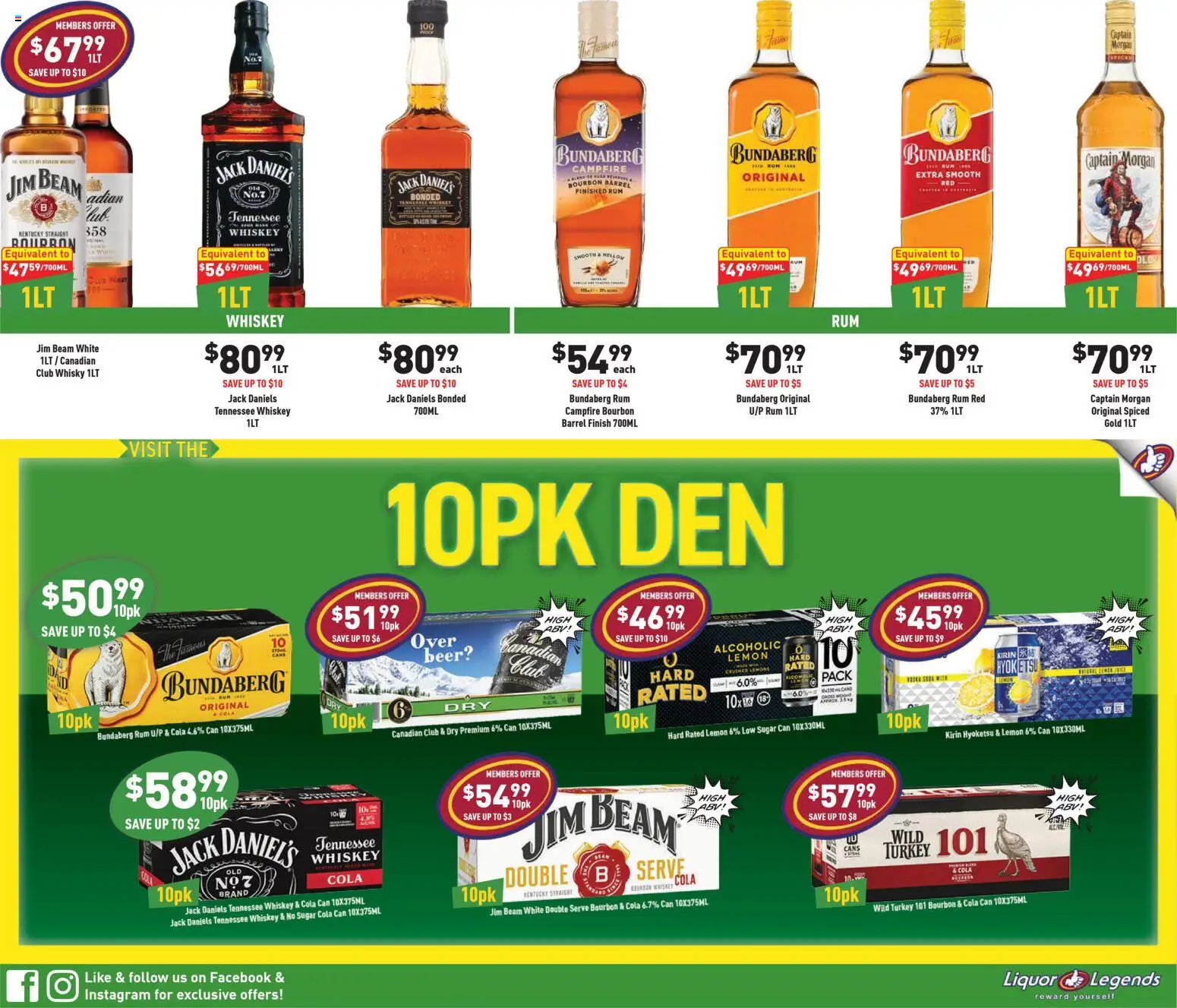 Liquor Legends catalogue - valid from 25.02.2026 | Page: 5 | Products: Bourbon, Whiskey, Rum, Sugar