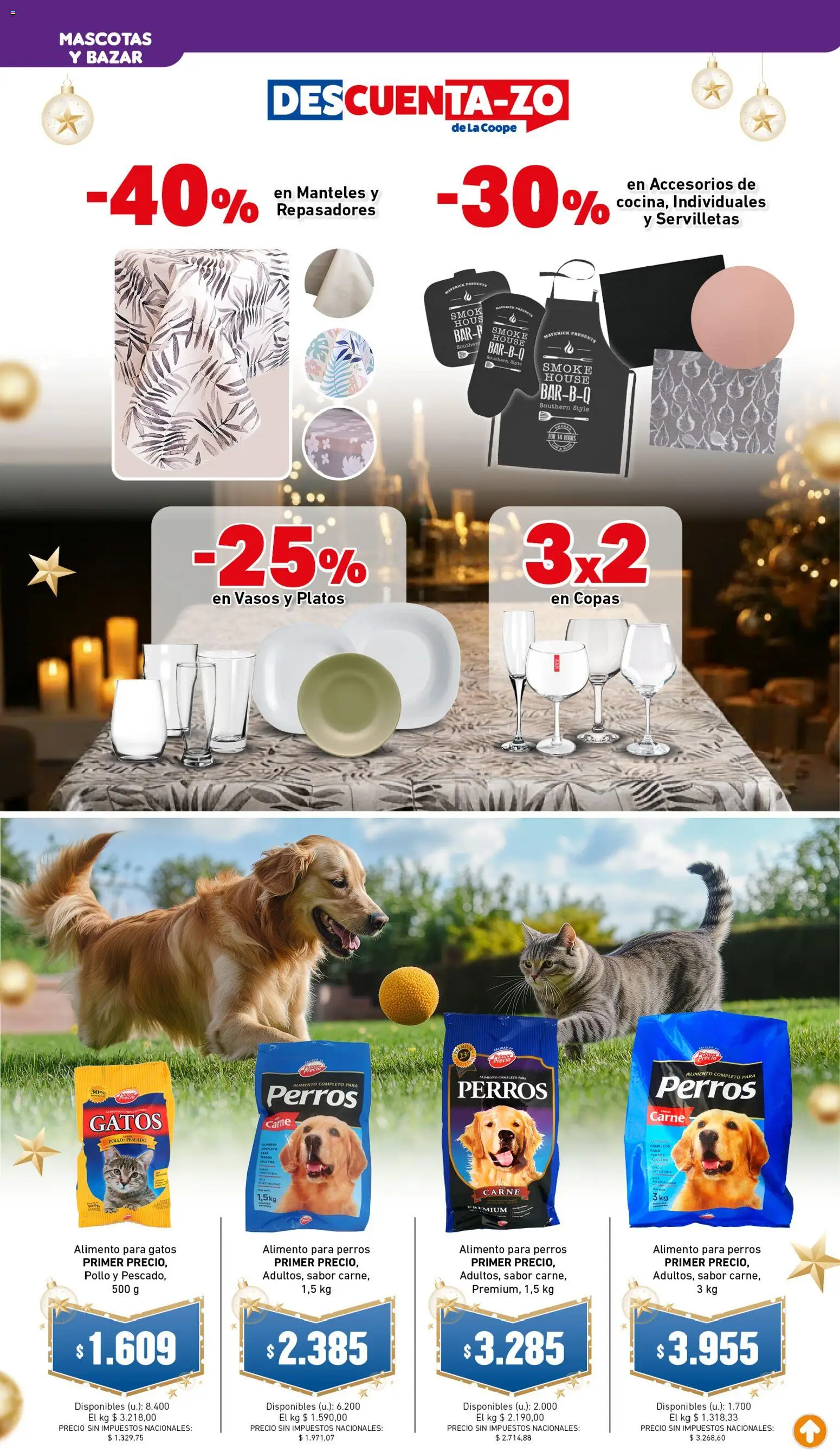 Cooperativa Obrera - Ahorrón │ válido desde el 26.12.2025 | Página: 8 | Productos: Servilletas, Pollo, Pescado, Vasos