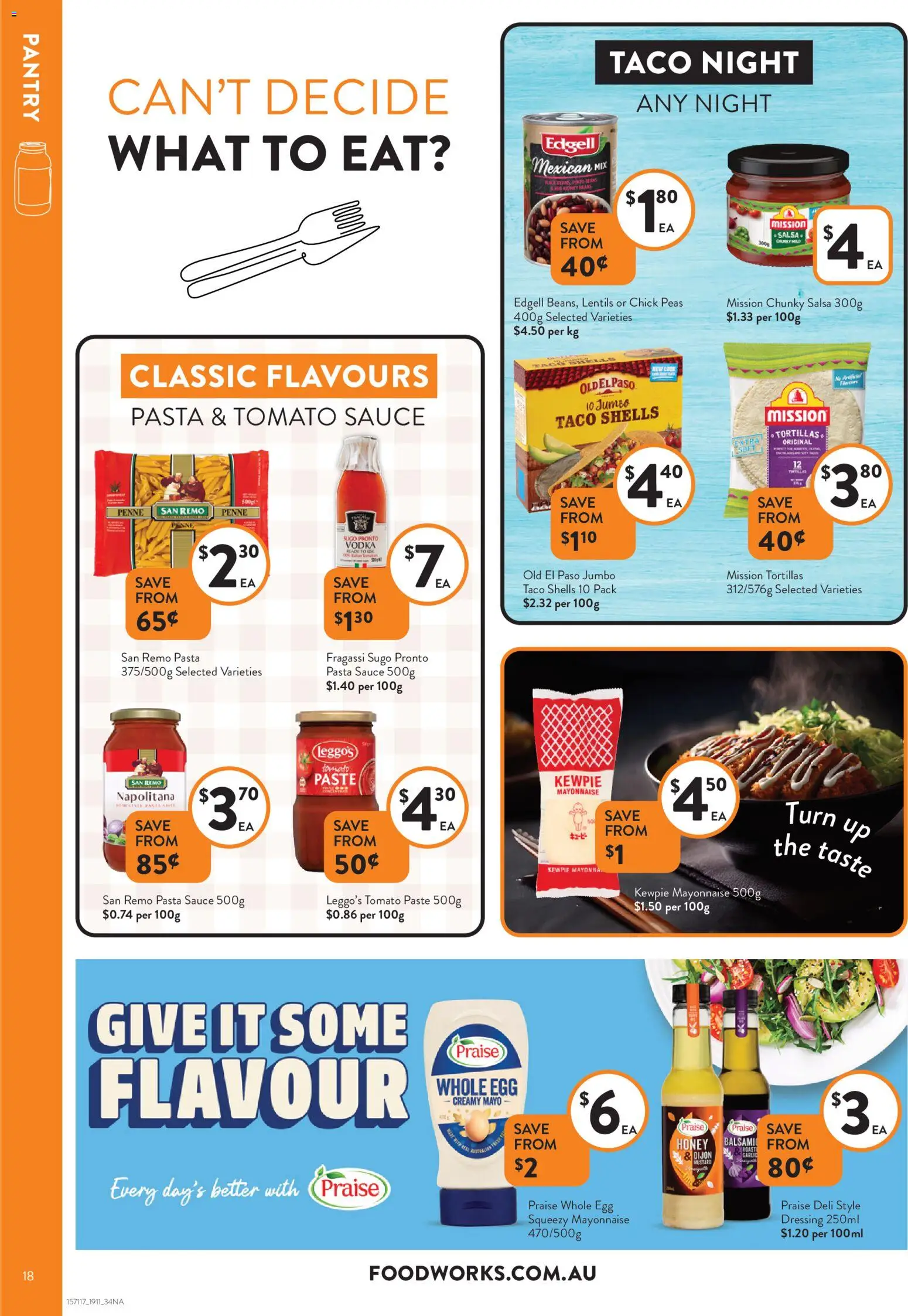 Foodworks catalogue - valid from 19.11.2025 | Page: 18 | Products: Honey, Mayonnaise, Sauce, Salsa