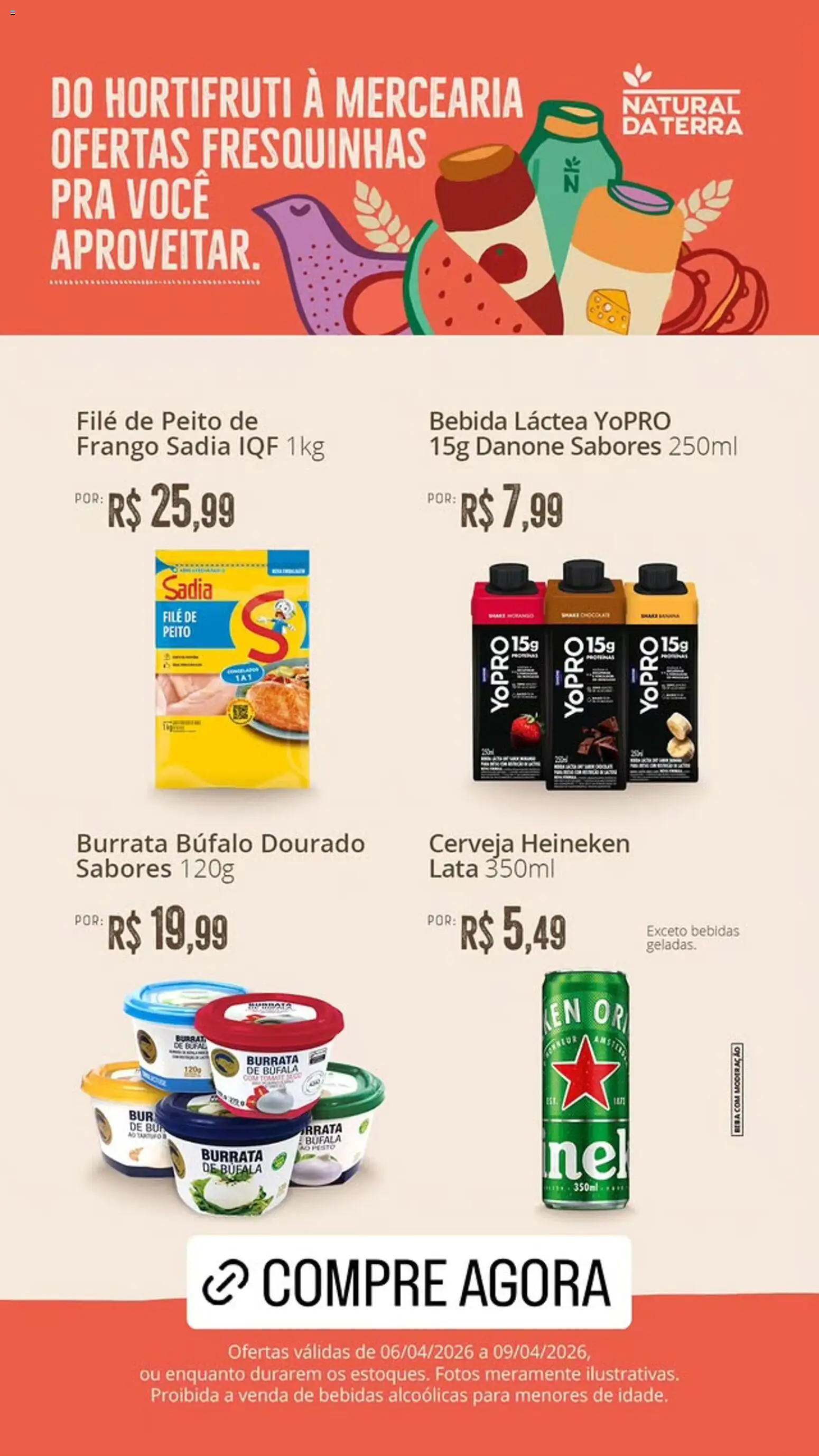 Natural da Terra Folheto - válido de 06.04.2026 | Página: 2 | Produtos: Cerveja, Cerveja Heineken, Heineken, Bebida