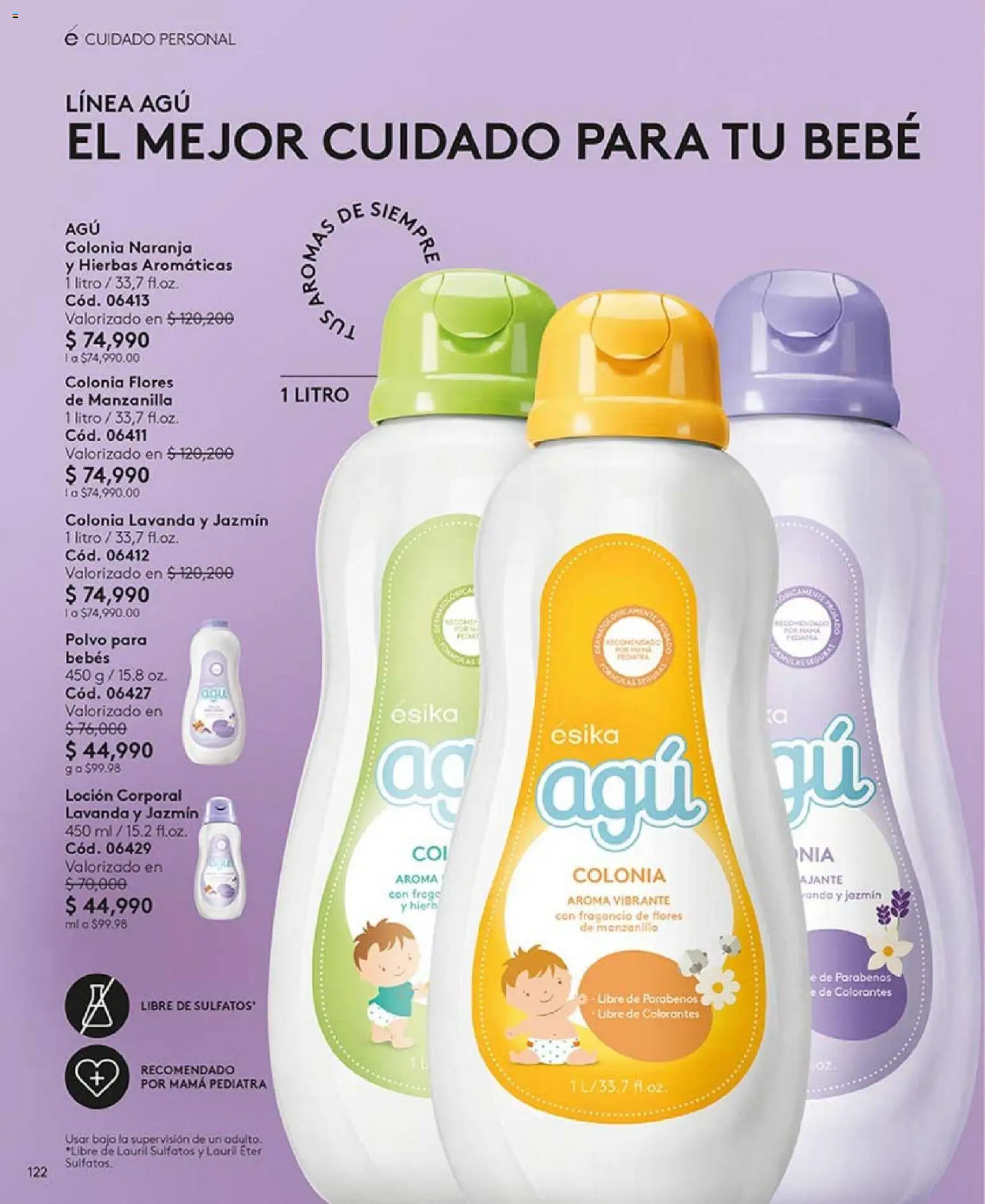 Ésika revista - valida desde el 01.02.2026 | Página: 122 | Productos: Champaña, Loción, Fragancia, Polvo