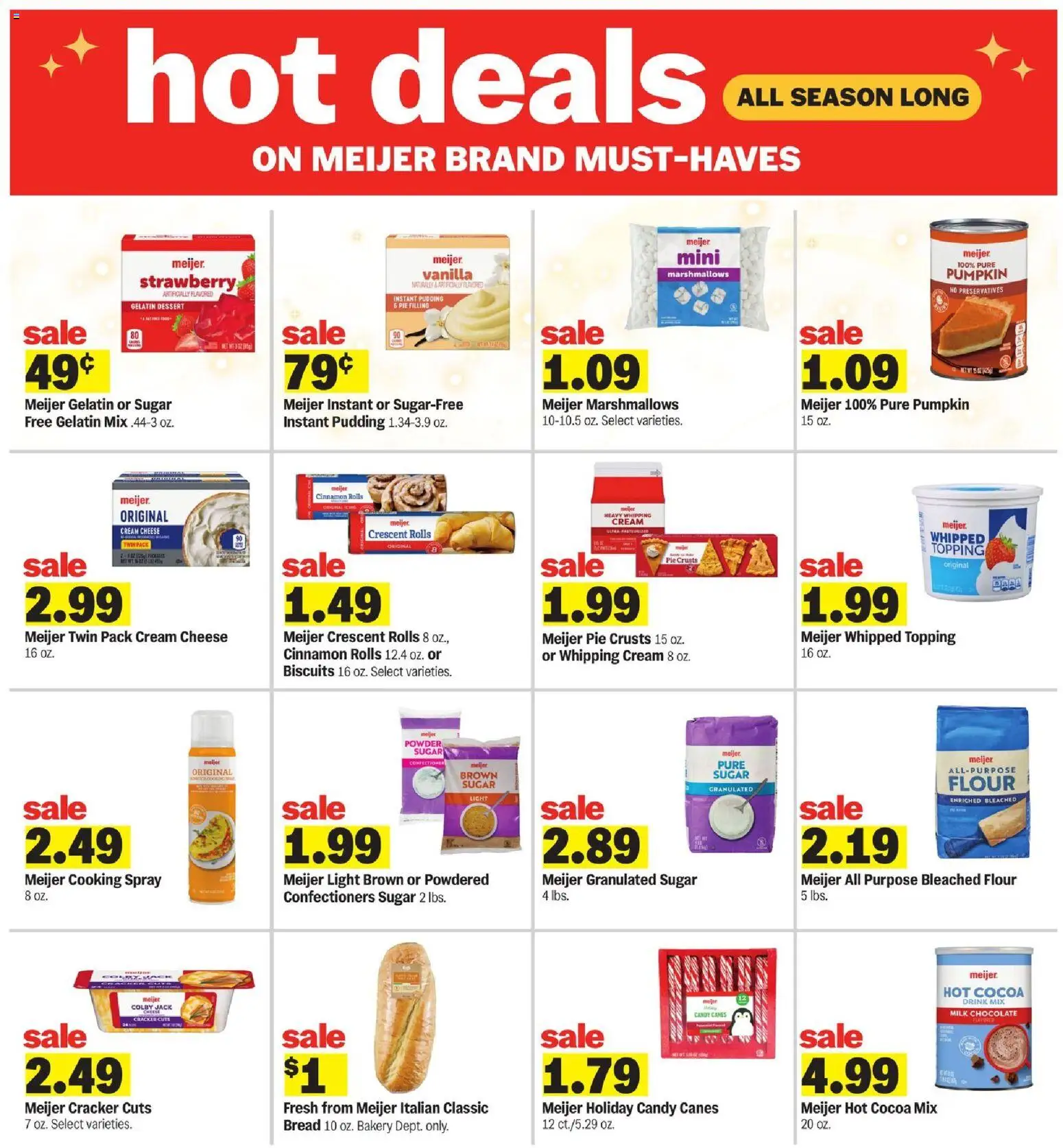 Meijer Weekly Ad - valid from 28.11.2025 | Page: 19 | Products: Bakery, Bread, Chocolate, Pumpkin