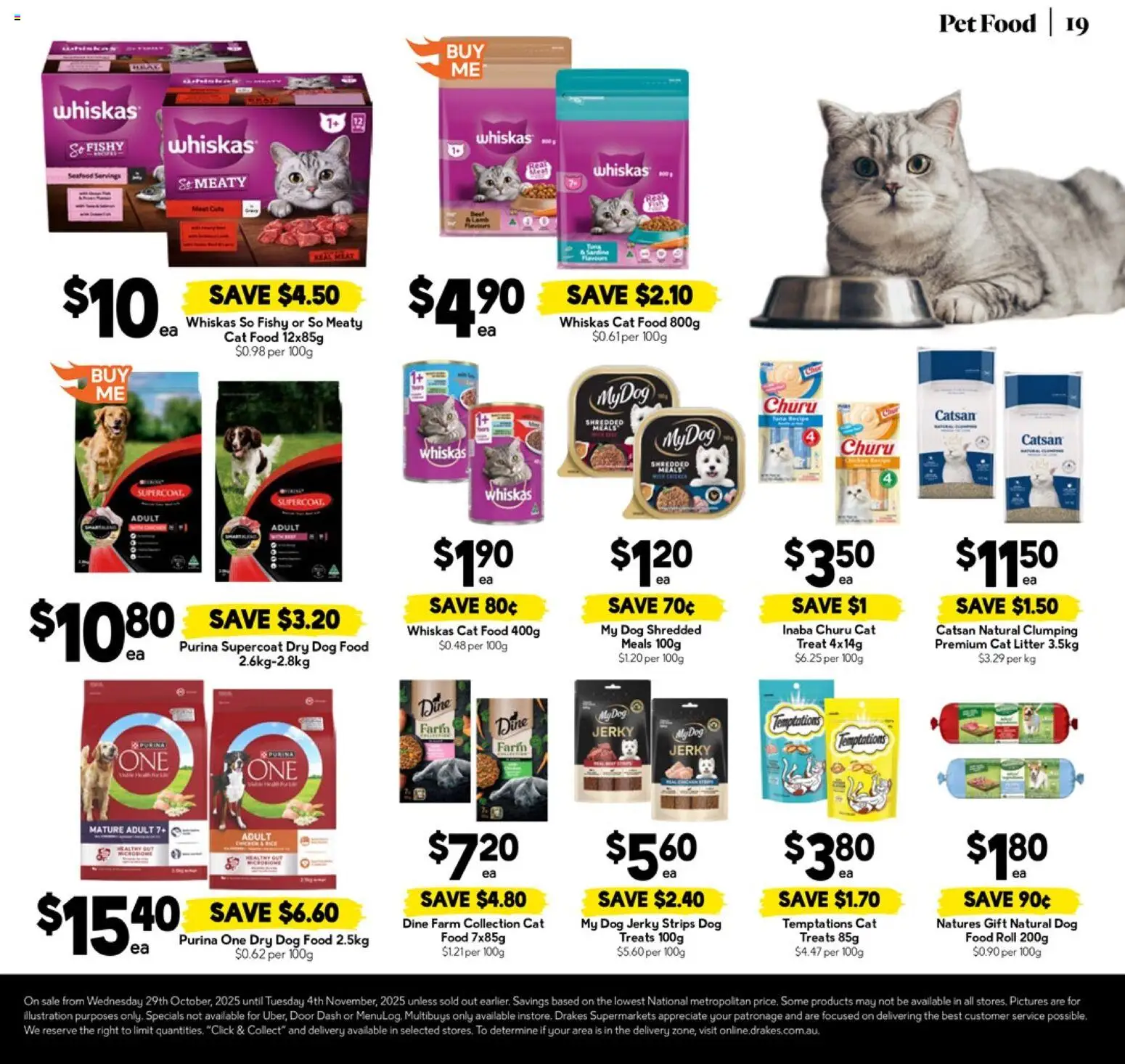 Drakes catalogue - valid from 29.10.2025 | Page: 19 | Products: Door, Meat, Dog food, Seafood