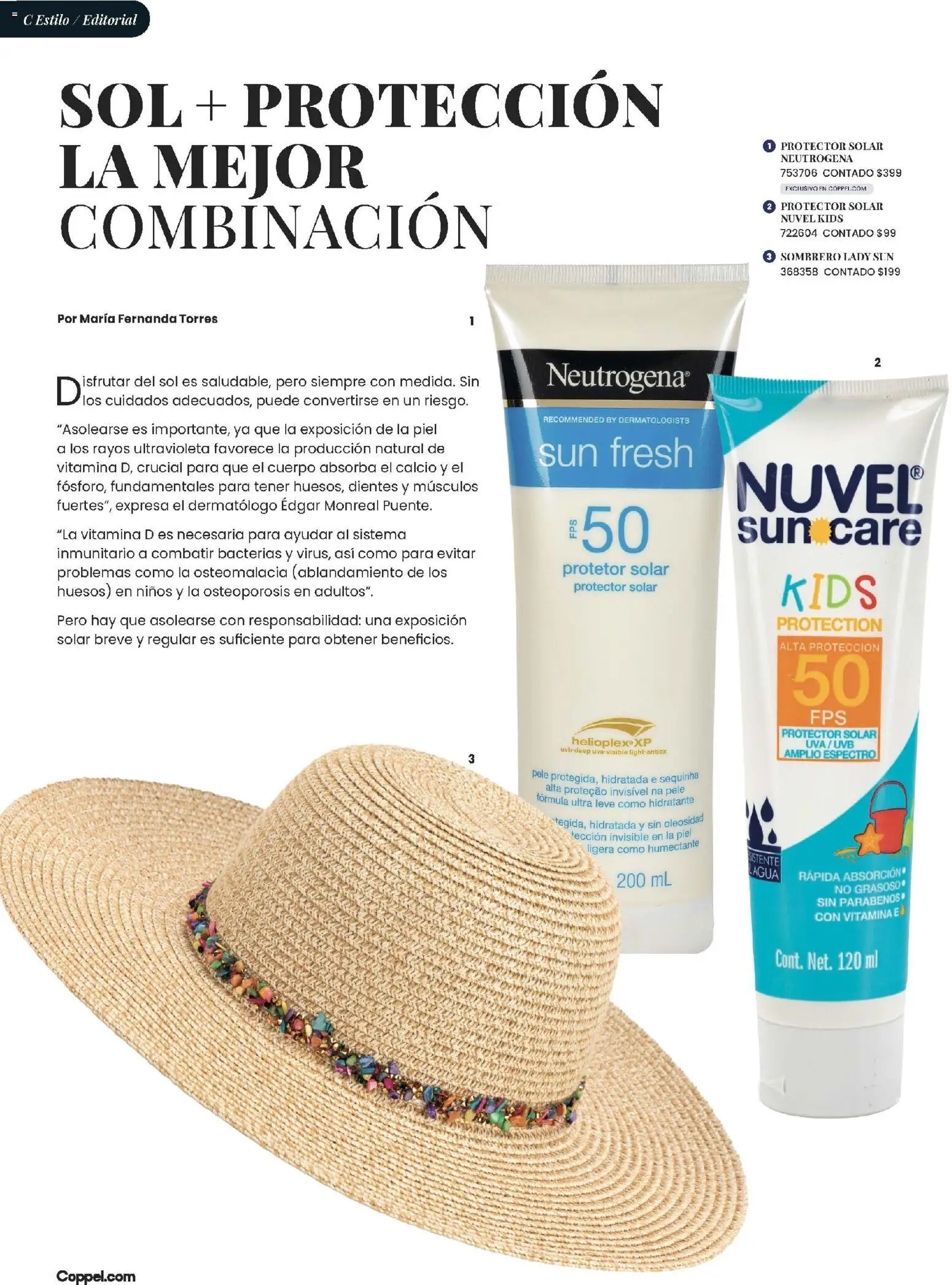 Nuevas ofertas de Coppel válidas en toda la República Mexicana desde el 01.03.2026. ¡Encuentra las mejores ofertas en Coppel catálogo ! | Página: 42 | Productos: Sombrero, Uva, Protector solar