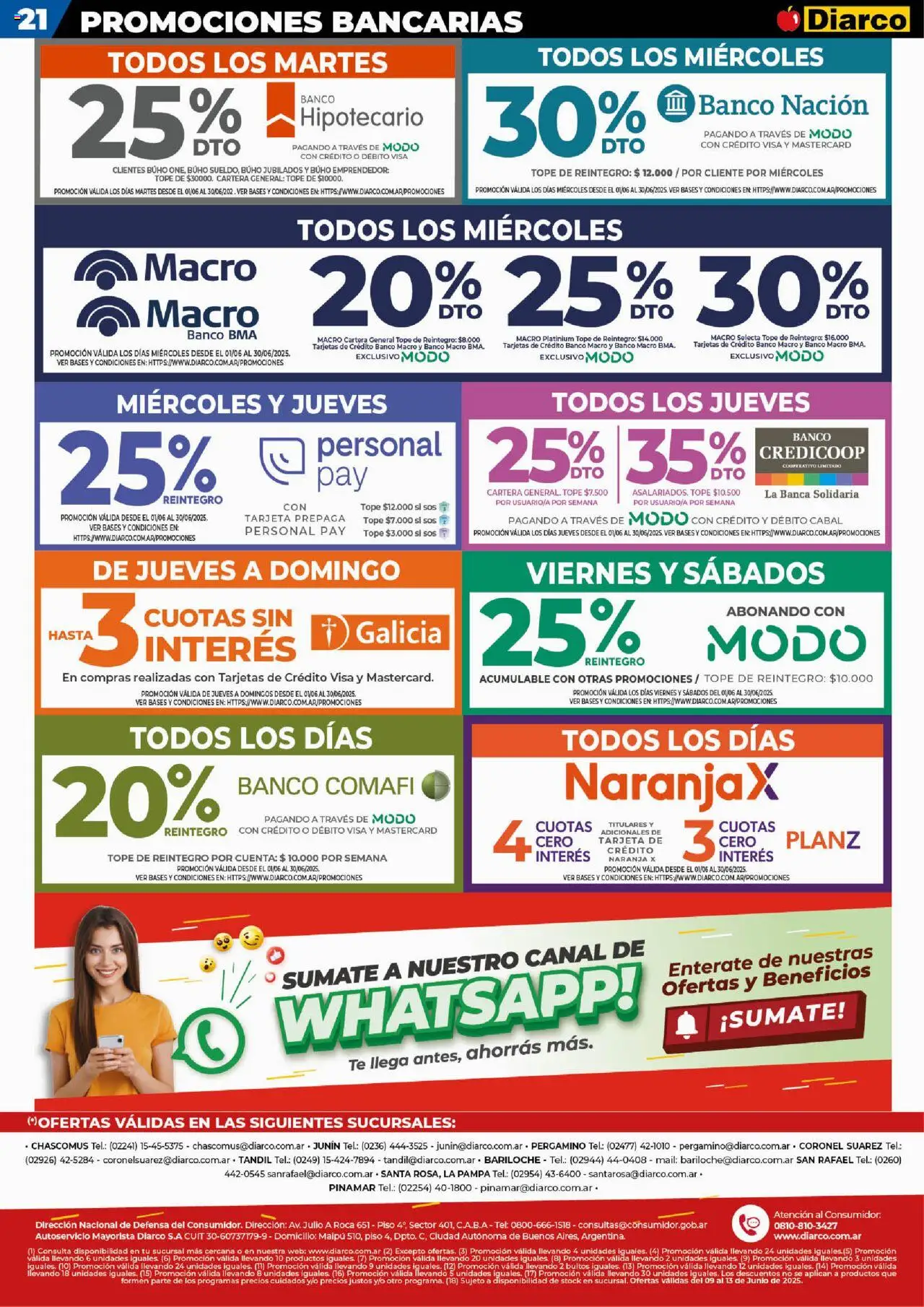 Diarco ofertas │ válido desde el 09.06.2025 | Página: 21 | Productos: Cartera, Banco, General, Té