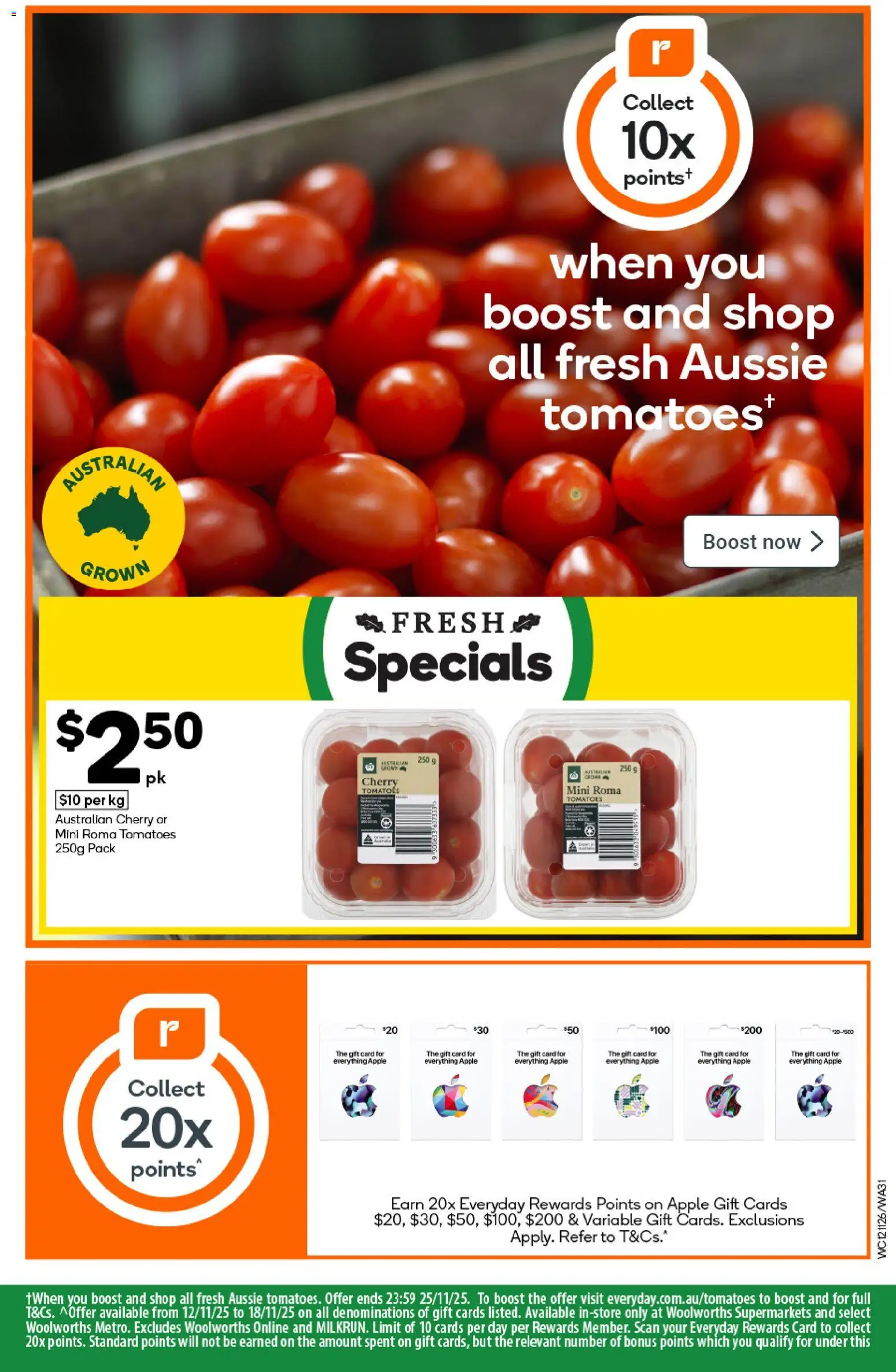 Woolworths catalogue - valid from 12.11.2025 | Page: 31 | Products: Tomatoes
