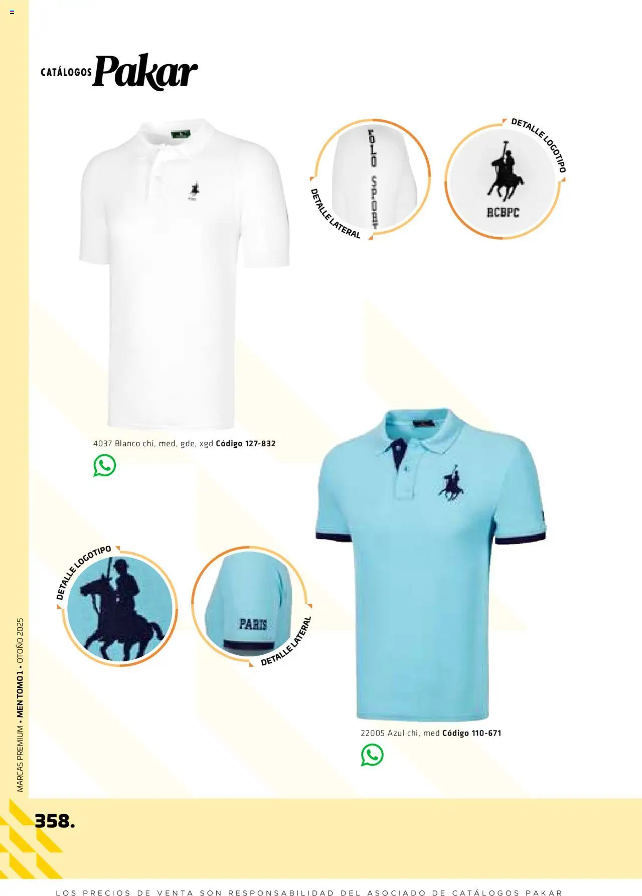 Nuevas ofertas de SC Pakar válidas en toda la República Mexicana desde el 29.08.2025. ¡Encuentra las mejores ofertas en SC Pakar - Catálogo Otoño Men Tomo 1! | Página: 358