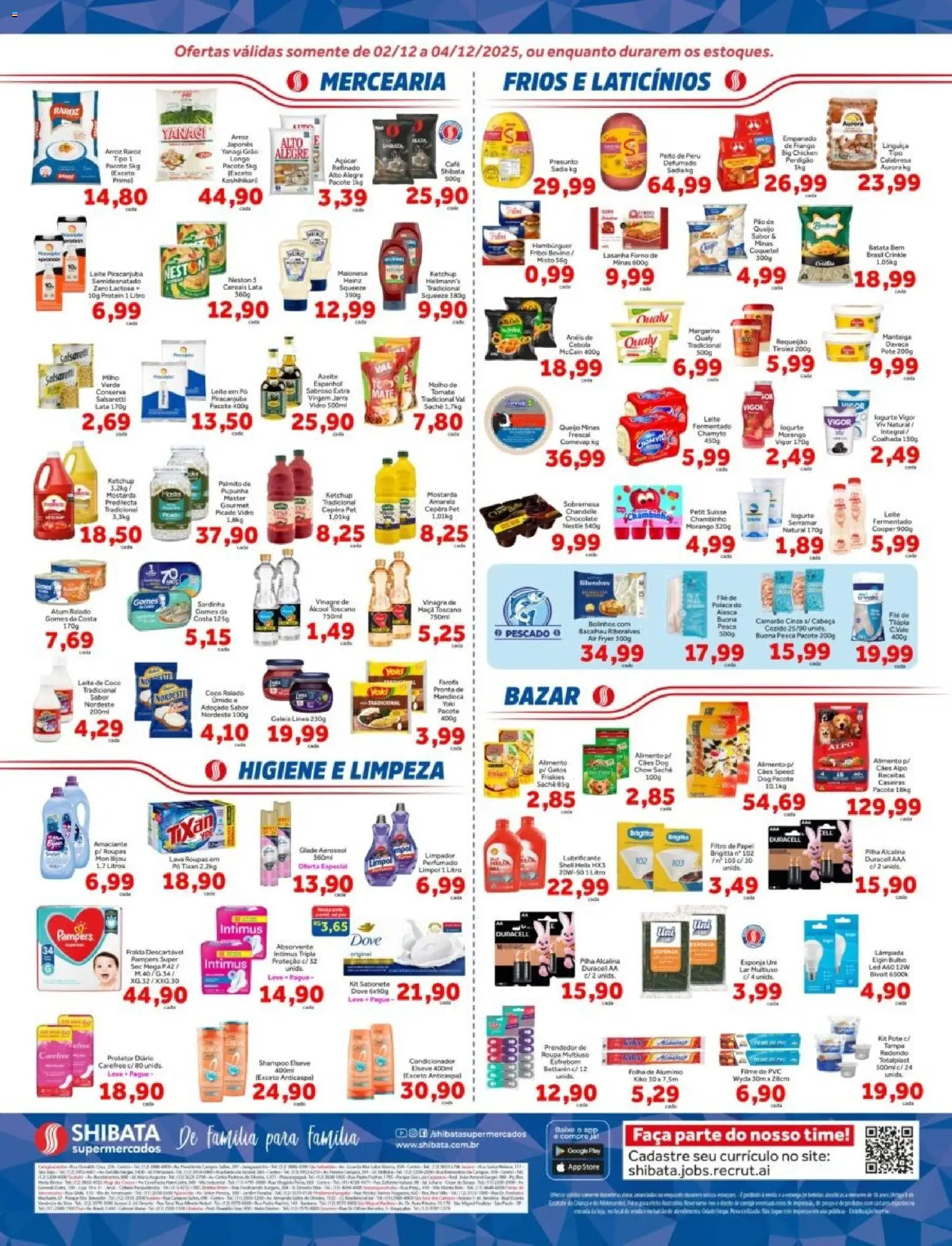 Shibata Folheto - válido de 02.12.2025 | Página: 2 | Produtos: Pupunha, Condicionador, Peito de peru, Sardinha
