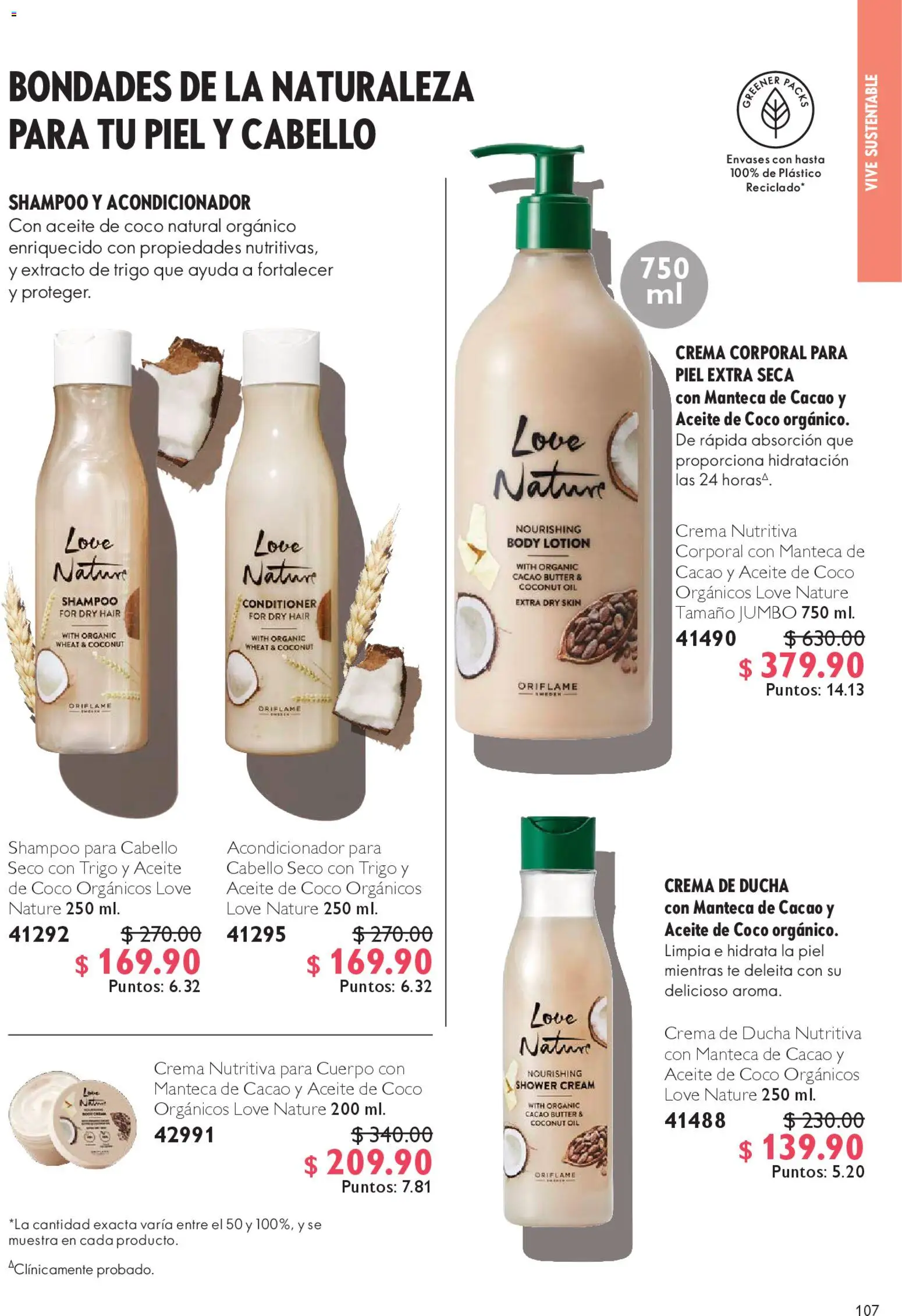 Nuevas ofertas de Oriflame válidas en toda la República Mexicana desde el 22.11.2025. ¡Encuentra las mejores ofertas en Oriflame Black Friday! | Página: 107 | Productos: Crema, Aceite, Cacao, Body