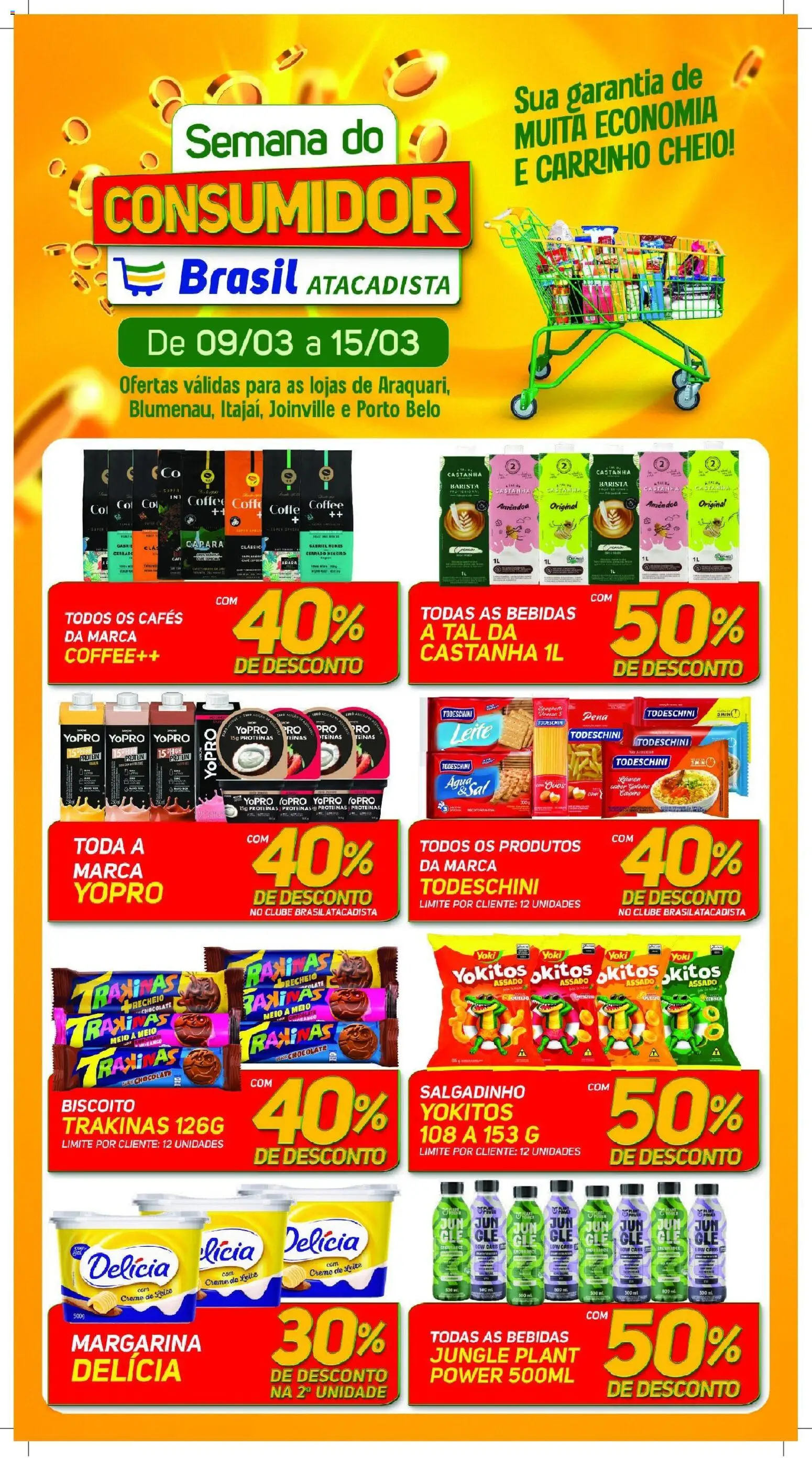 Brasil Atacadista Folheto - válido de 09.03.2026 | Página: 1 | Produtos: Café, Carrinho